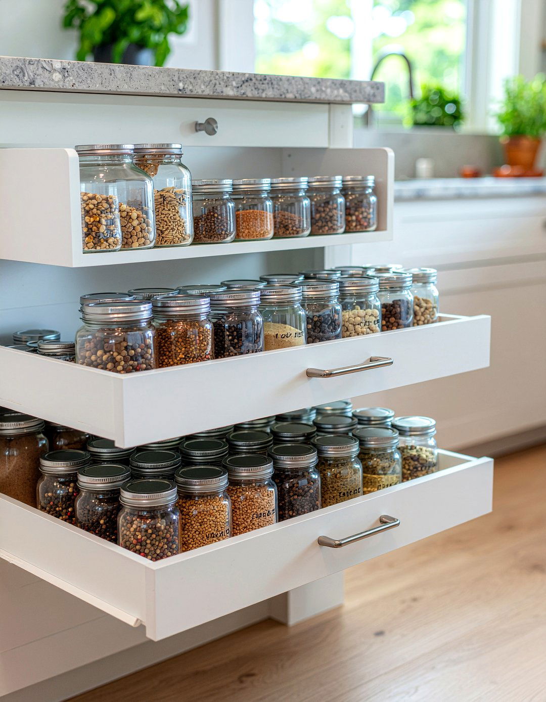 Spice Rack Drawer - 30 kitchen design tips