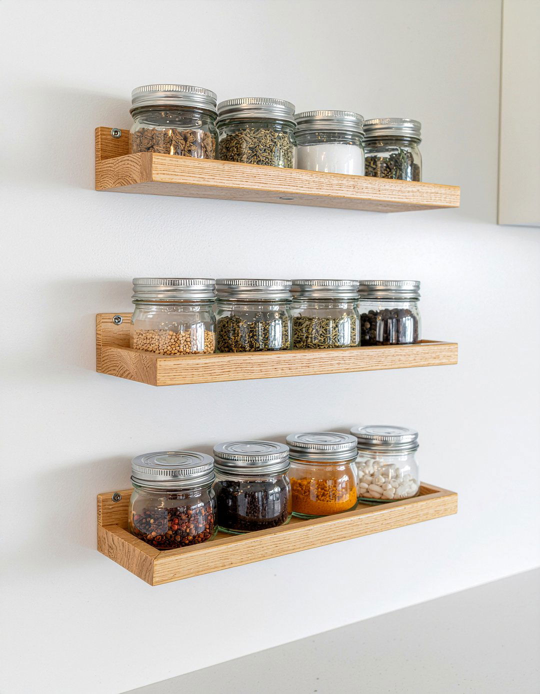 Spice Rack Wall Mount - 30 pantry organization kitchen ideas