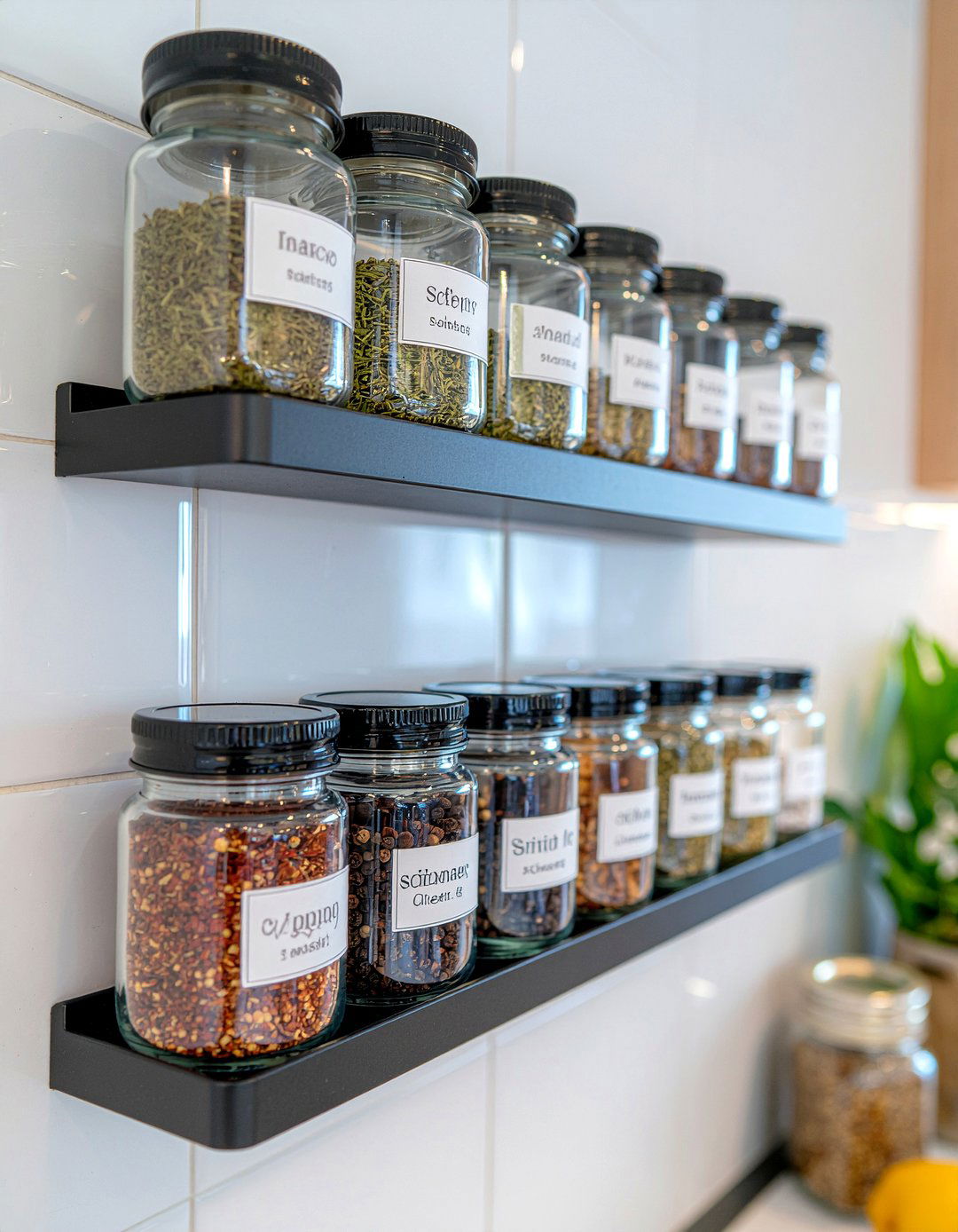 Spice Rack - 30 affordable kitchen ideas