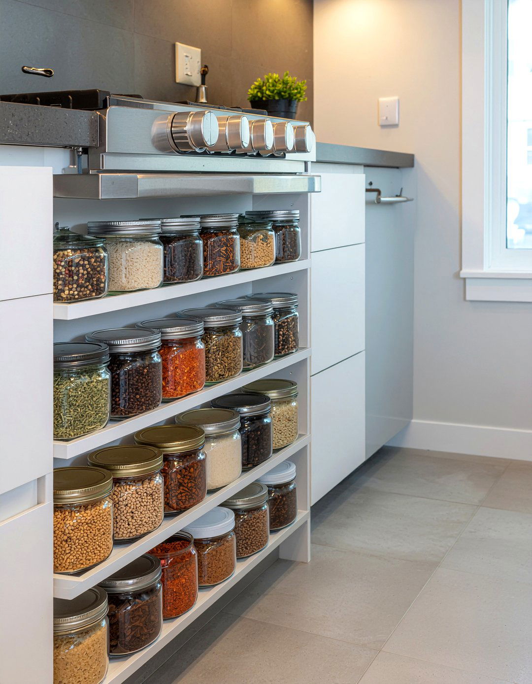 Spice Storage Kitchen Bump Out - 30 kitchen bump out ideas