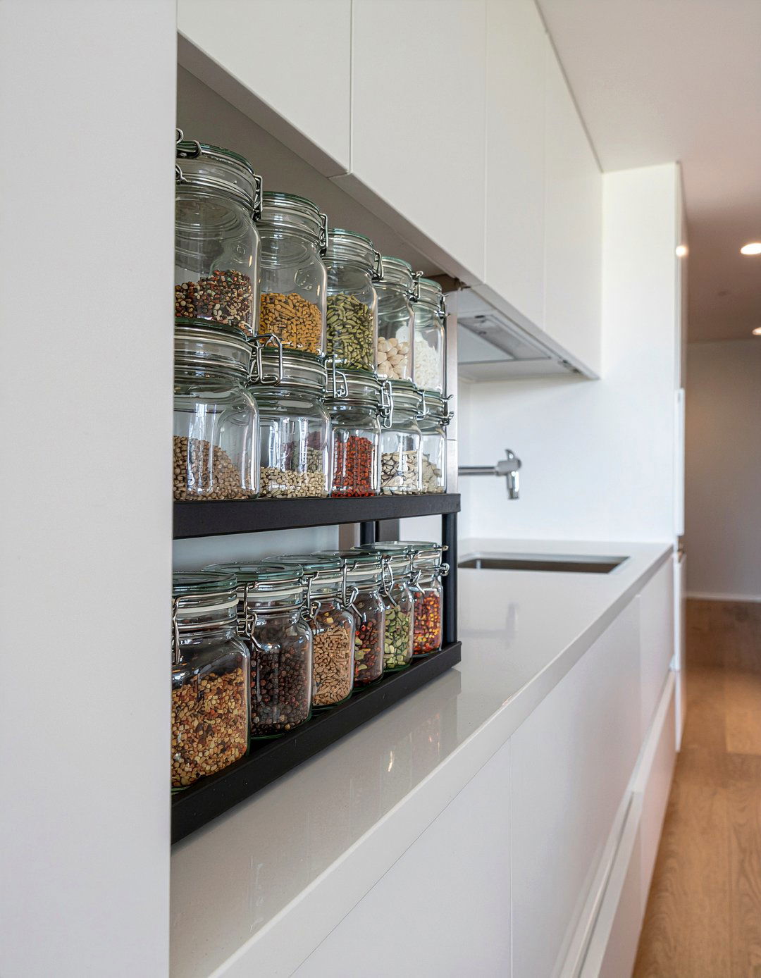 Spice rack cabinet width - 30 kitchen dimension ideas