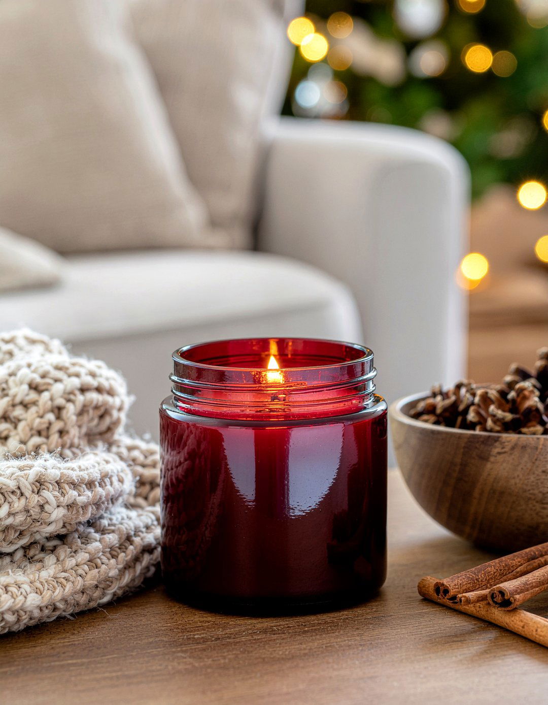 Spiced cinnamon candle - 30 living room scented candles