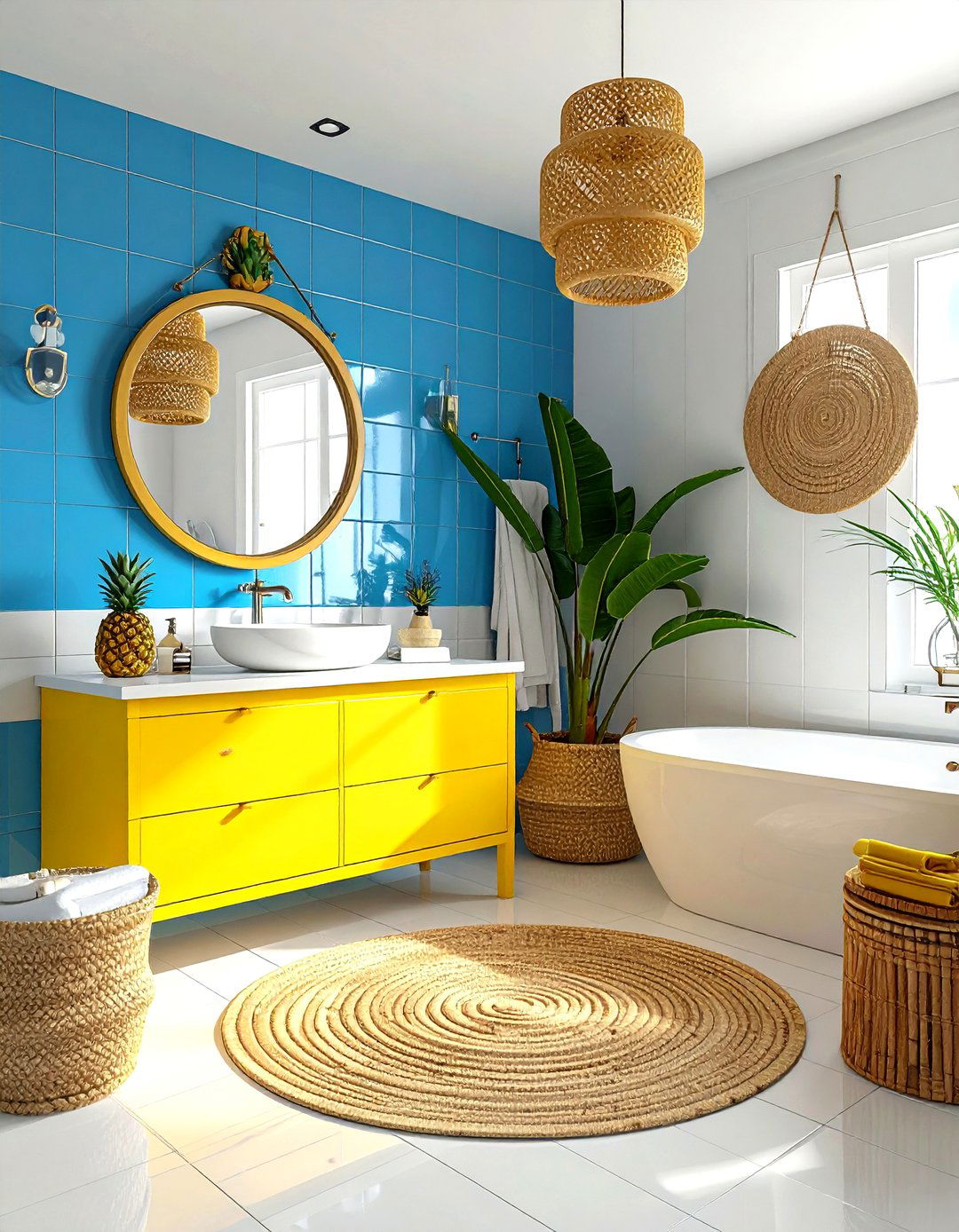 SpongeBob Coastal Bathroom - 30 character home decor ideas