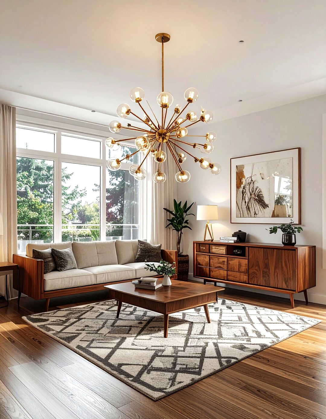 Sputnik Chandelier - 30 bedroom lighting design