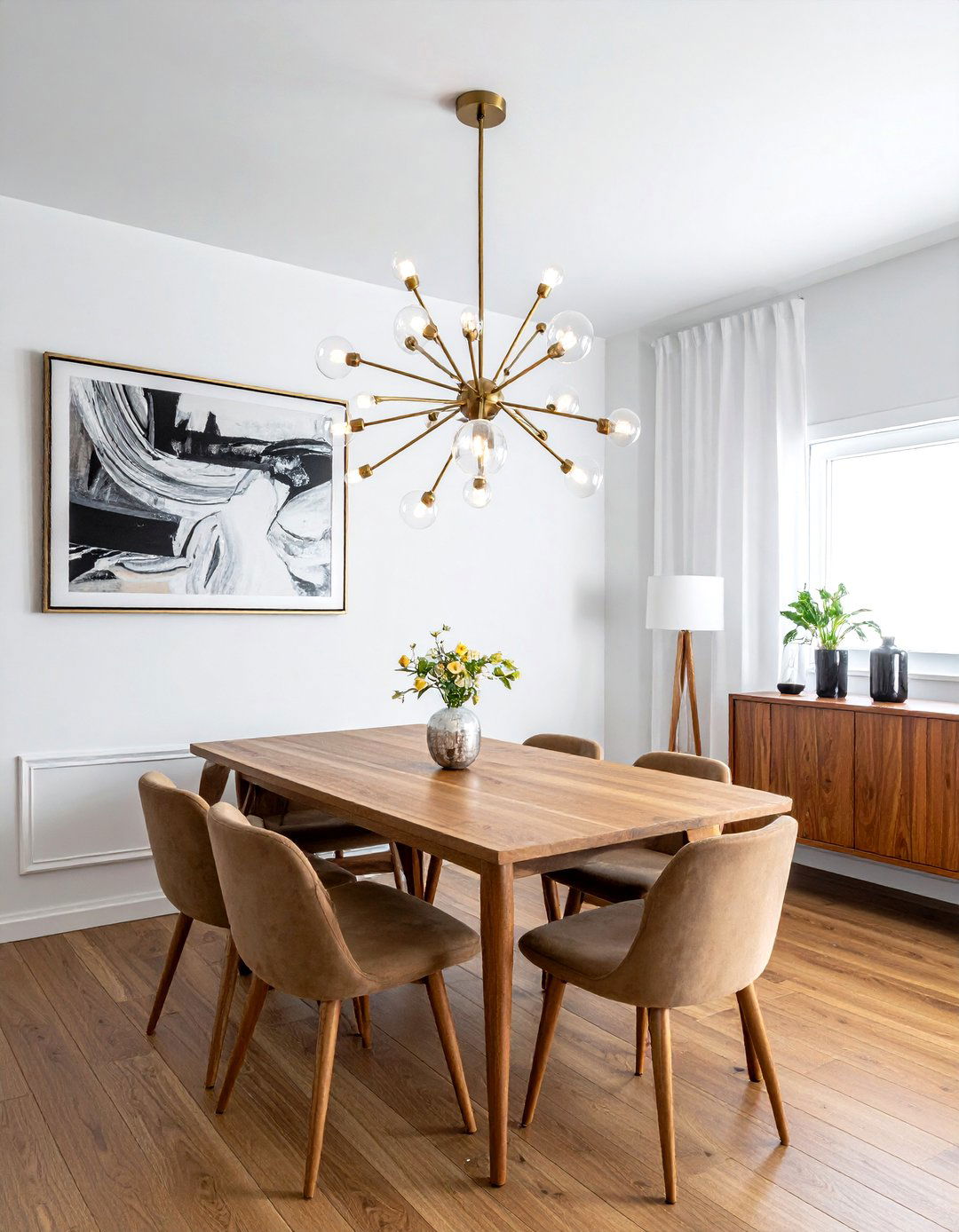 Sputnik Chandelier Lighting - 30 Palm Springs decor ideas