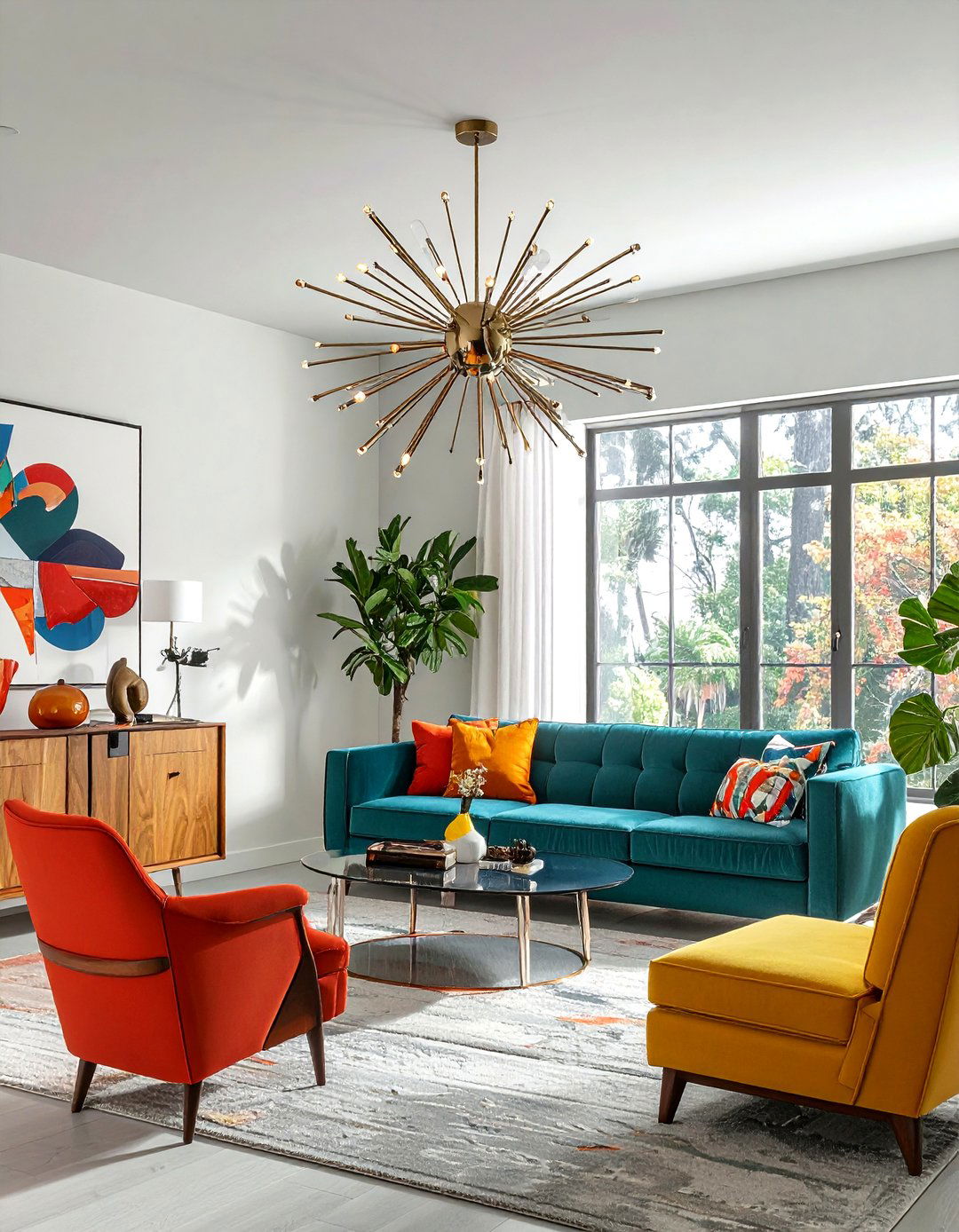 Sputnik Flush Mount - 30 bedroom lighting design