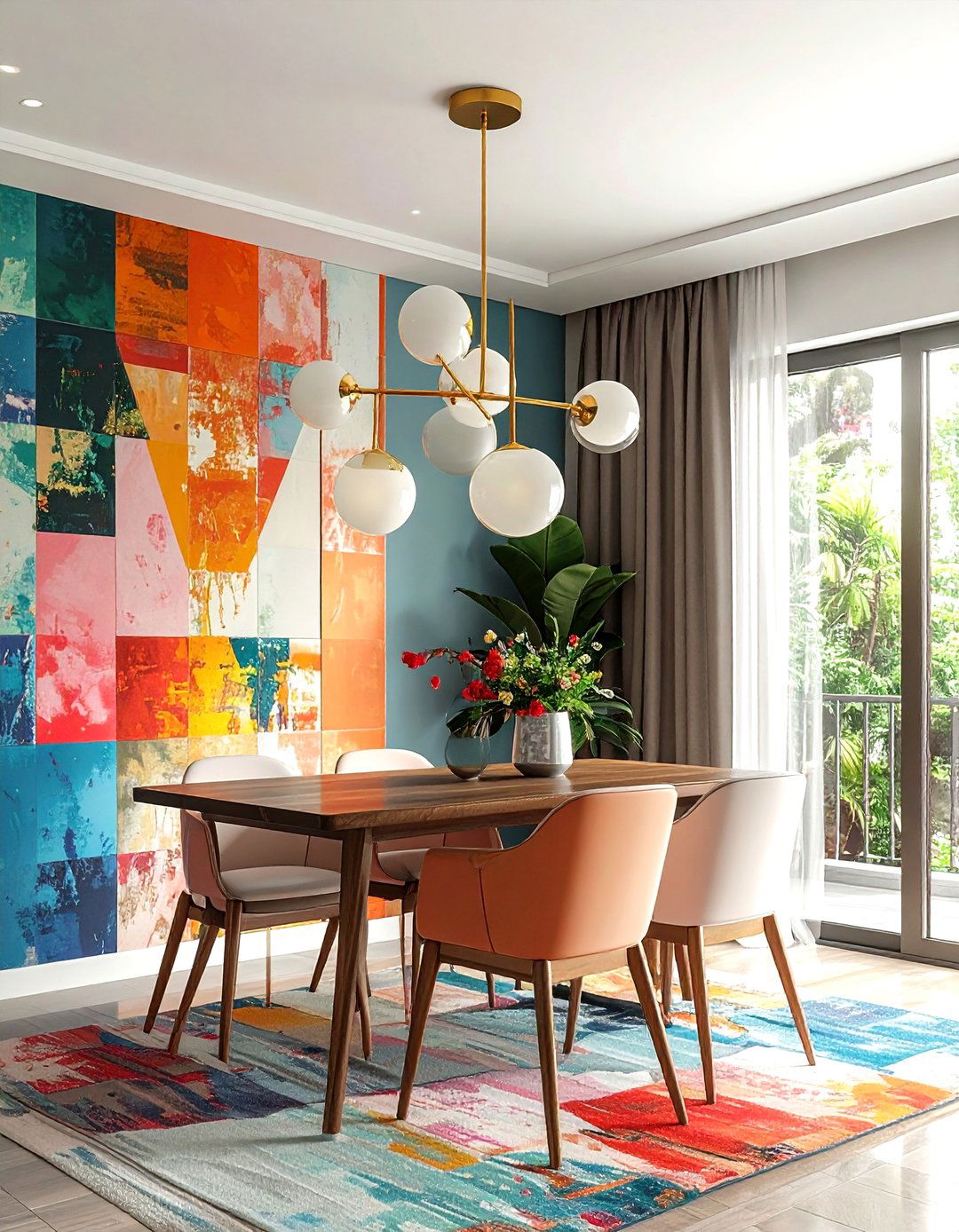 Sputnik Globe Light - 30 semi-flush dining room light ideas