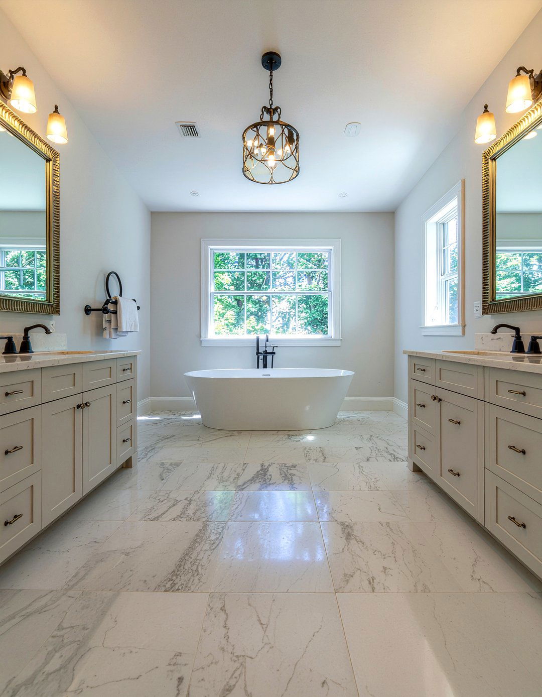 Square Bathroom - 30 master bathroom layout ideas