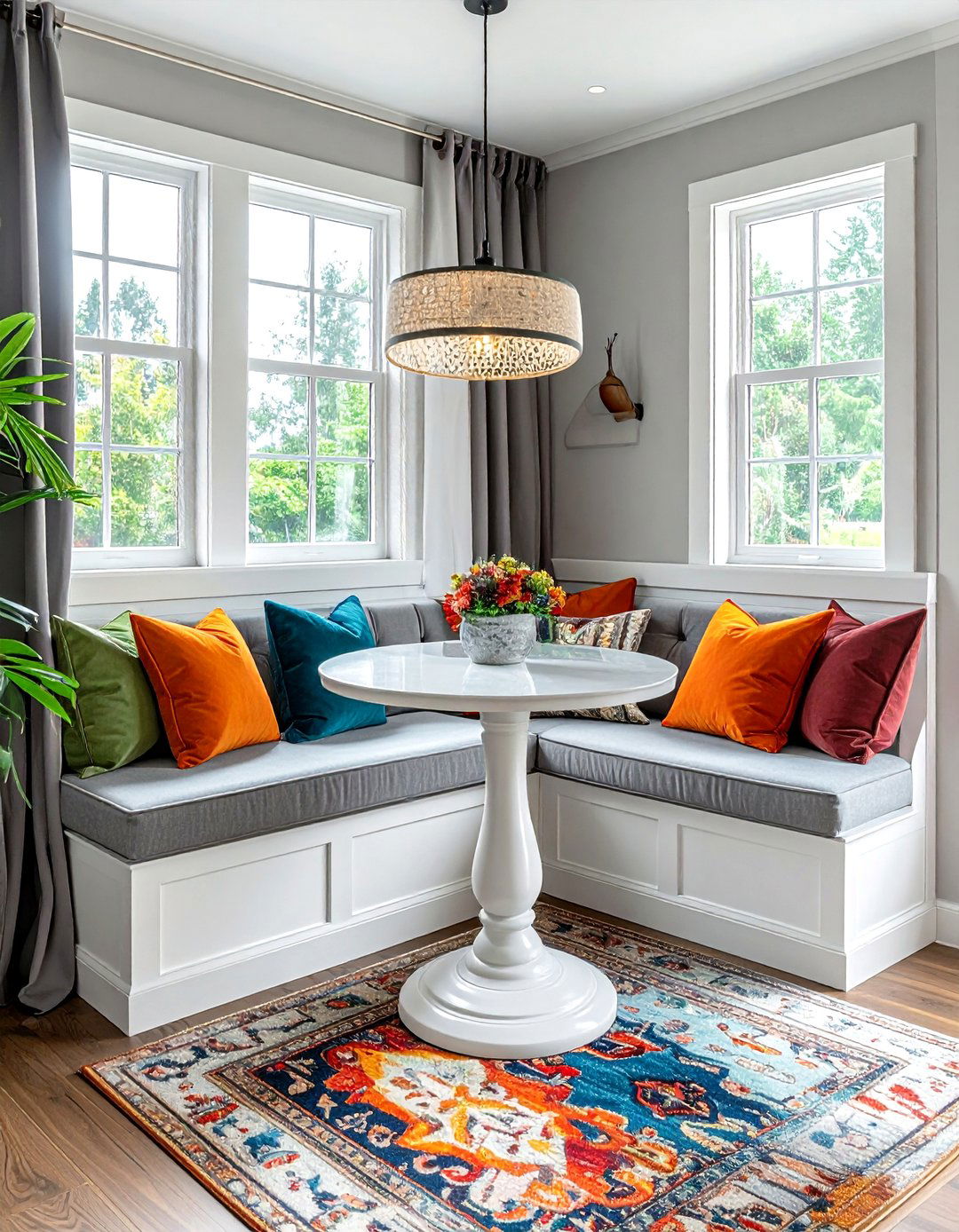 Square Dining Room Built In Banquette - 30 square dining room ideas