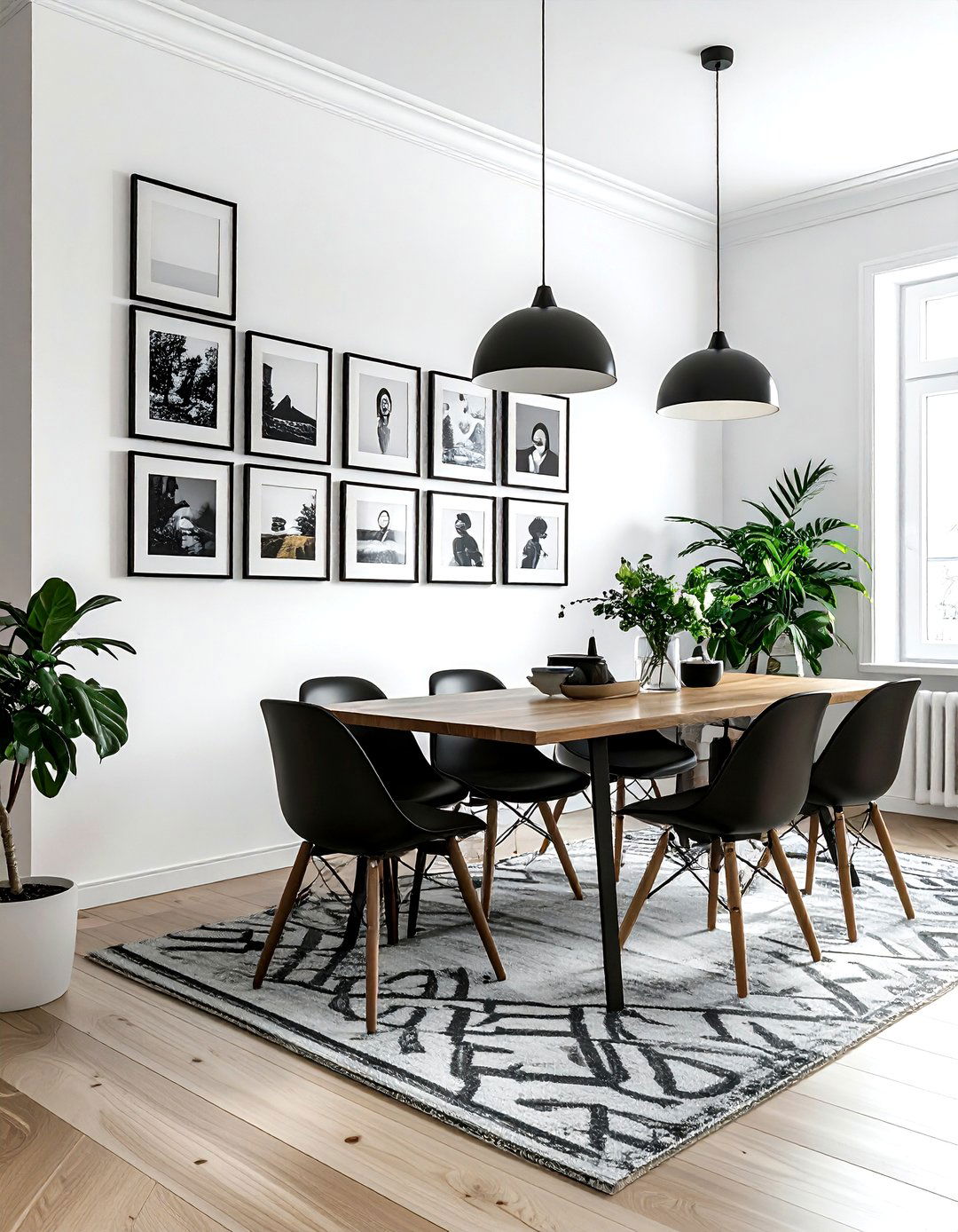 Square Dining Room Gallery Wall - 30 square dining room ideas