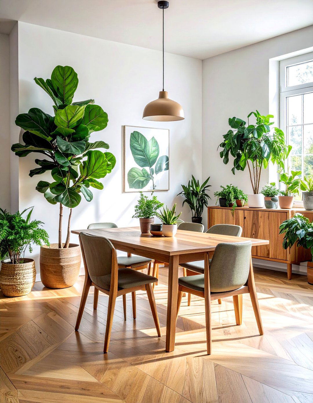 Square Dining Room Indoor Plants - 30 square dining room ideas