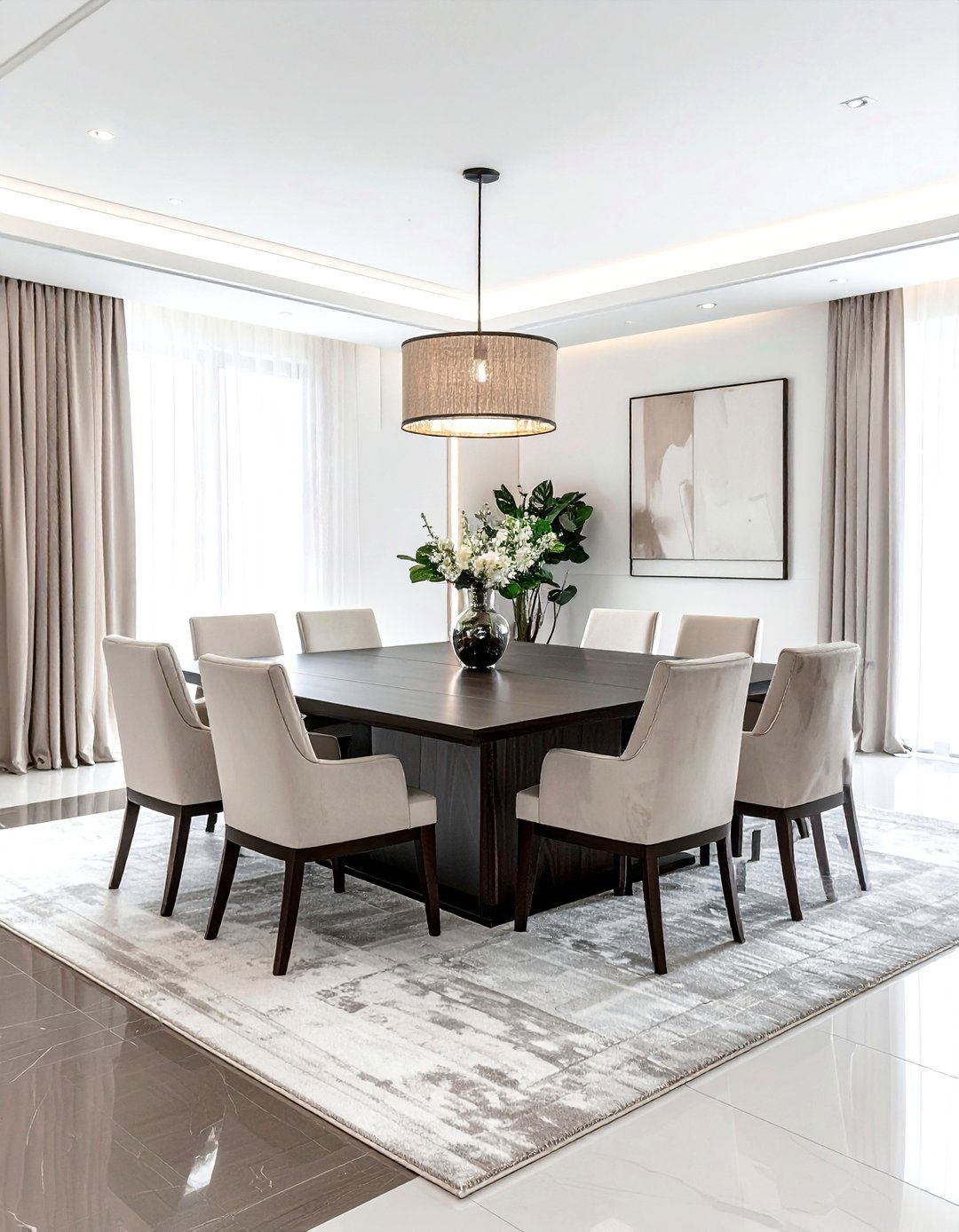 Square Dining Table - 30 dining room furniture settings