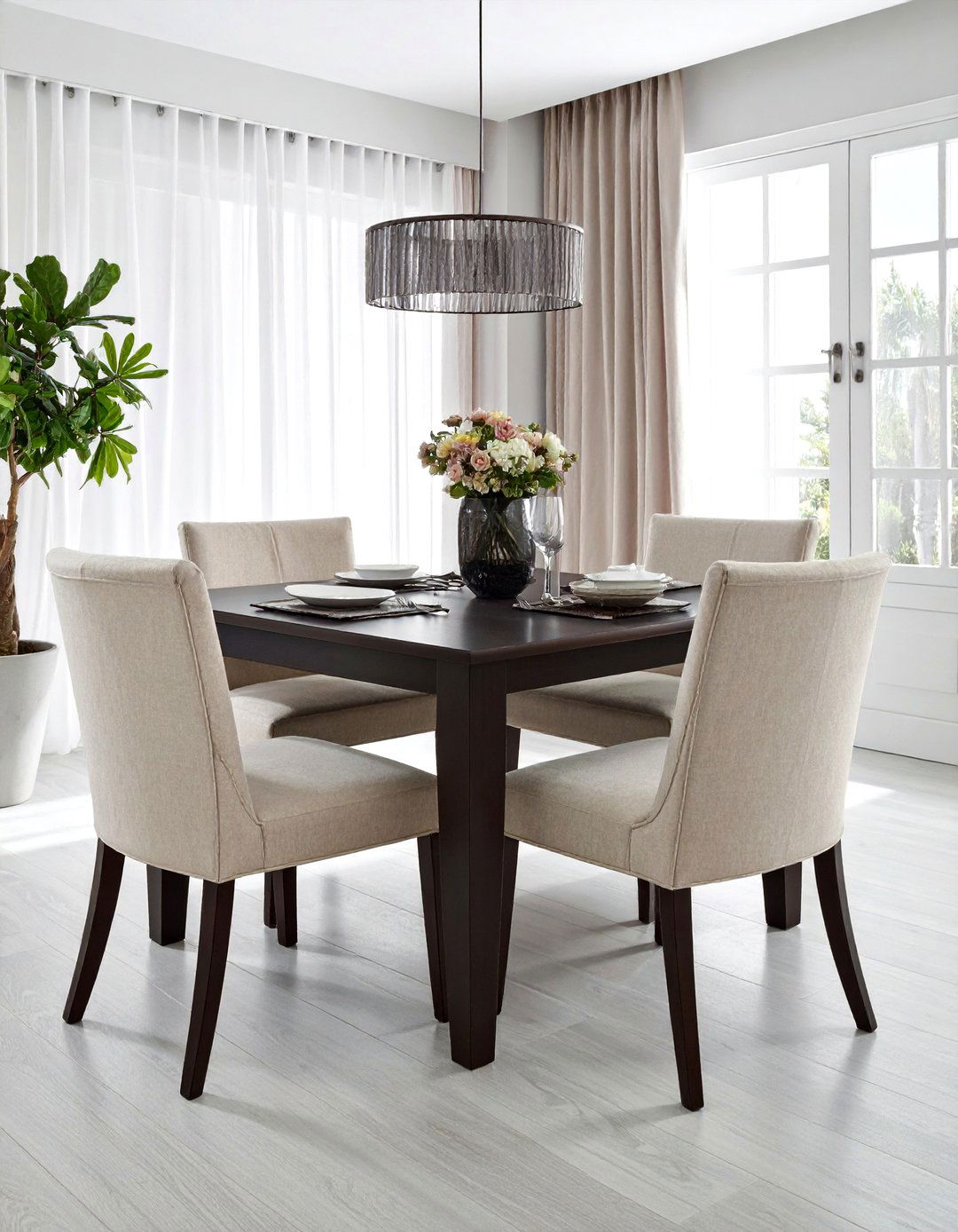 Square Dining Table With Upholstered Chairs - 30 square dining table ideas