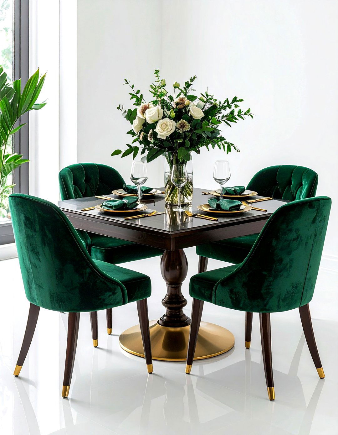 Square Dining Table With Velvet Chairs - 30 square dining table ideas