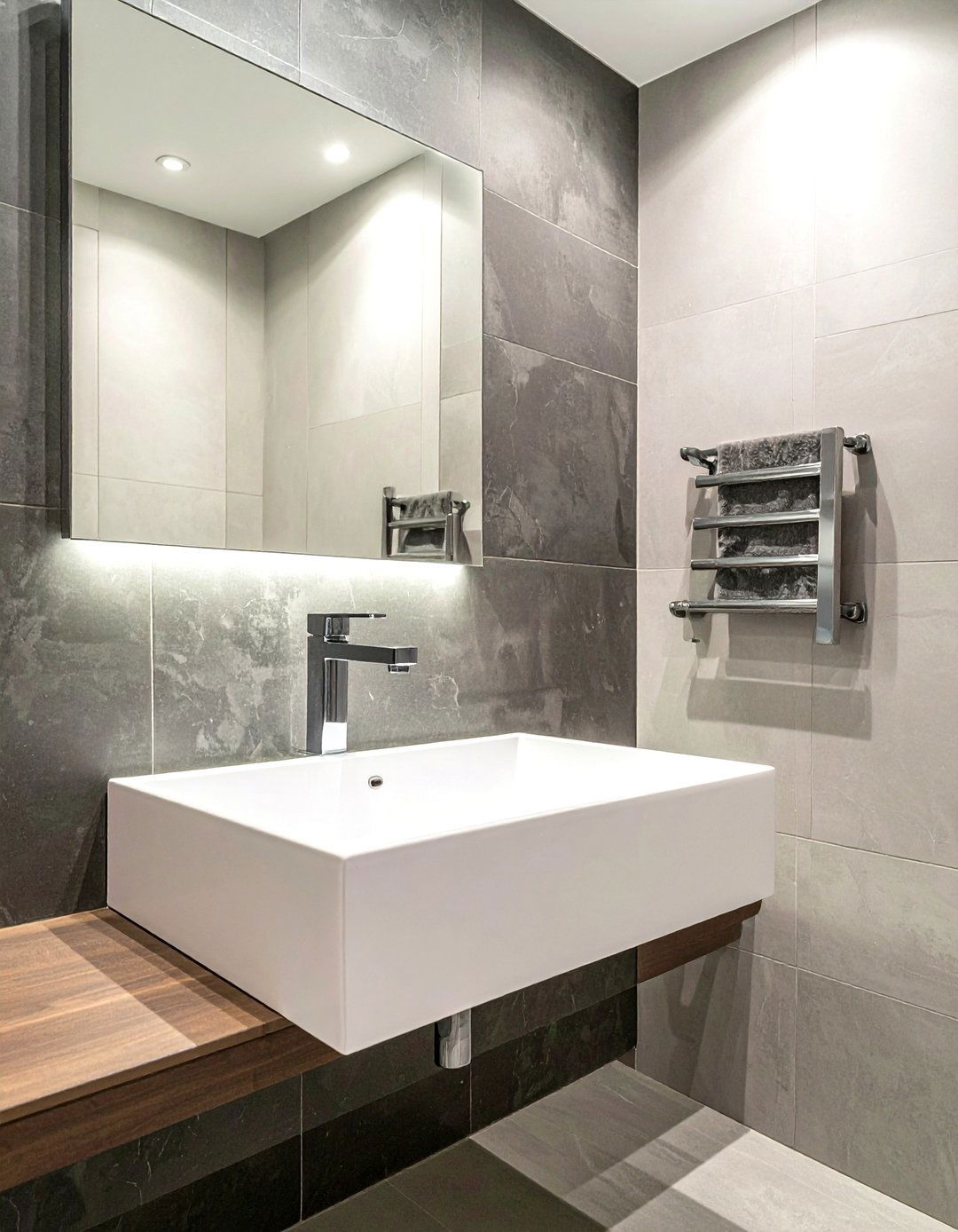 Square Floating Basin - 30 wall-mounted sink ideas