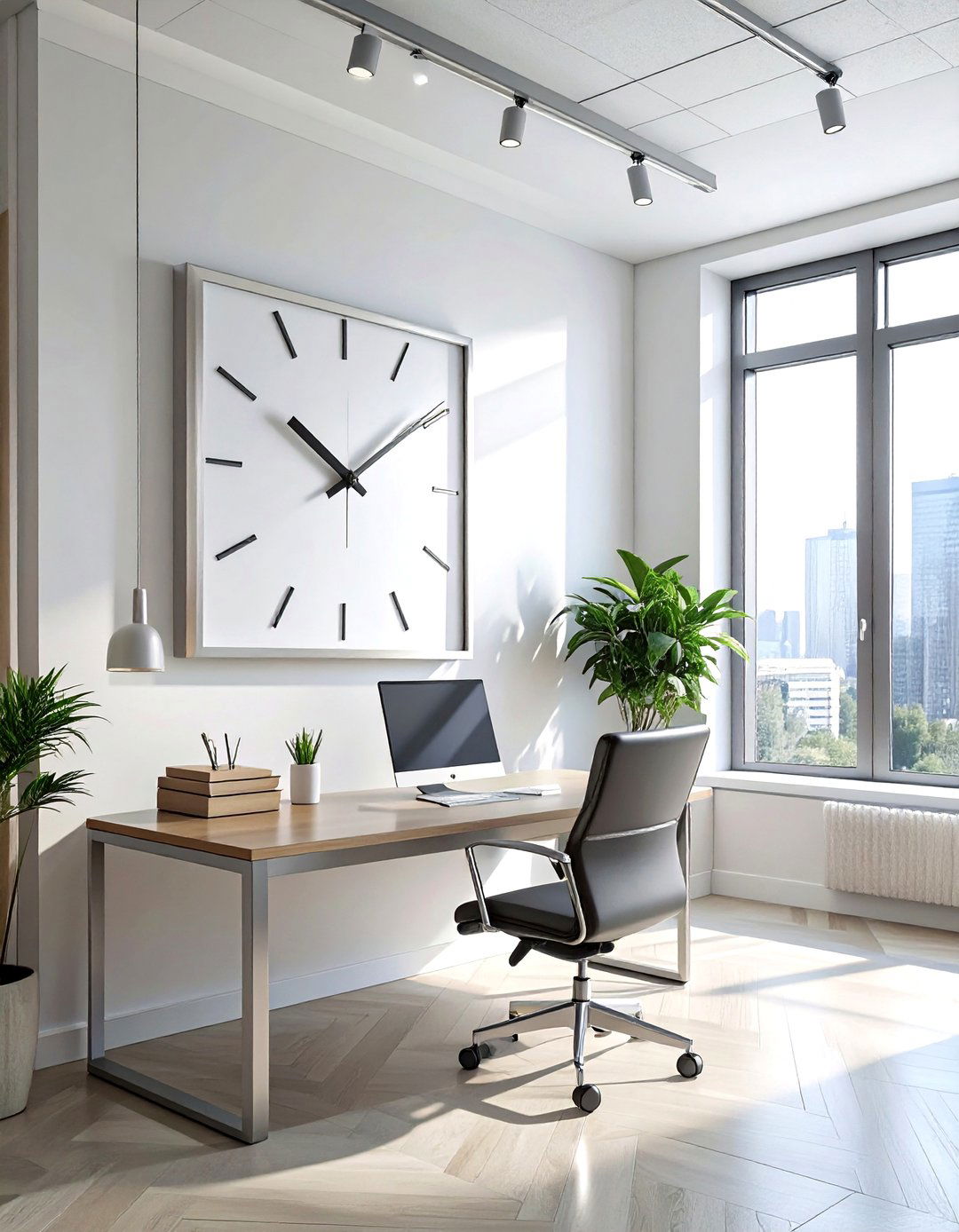 Square Large Wall Clock - 30 oversized clock ideas