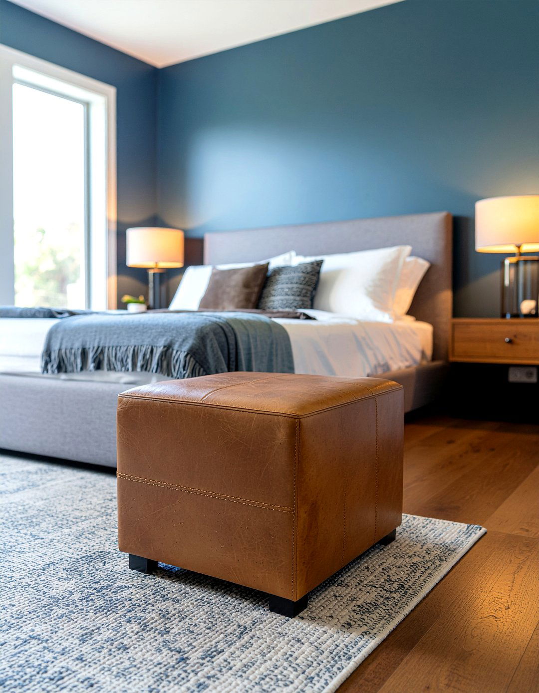 Square Ottoman Seat - 30 bedroom vanity stools