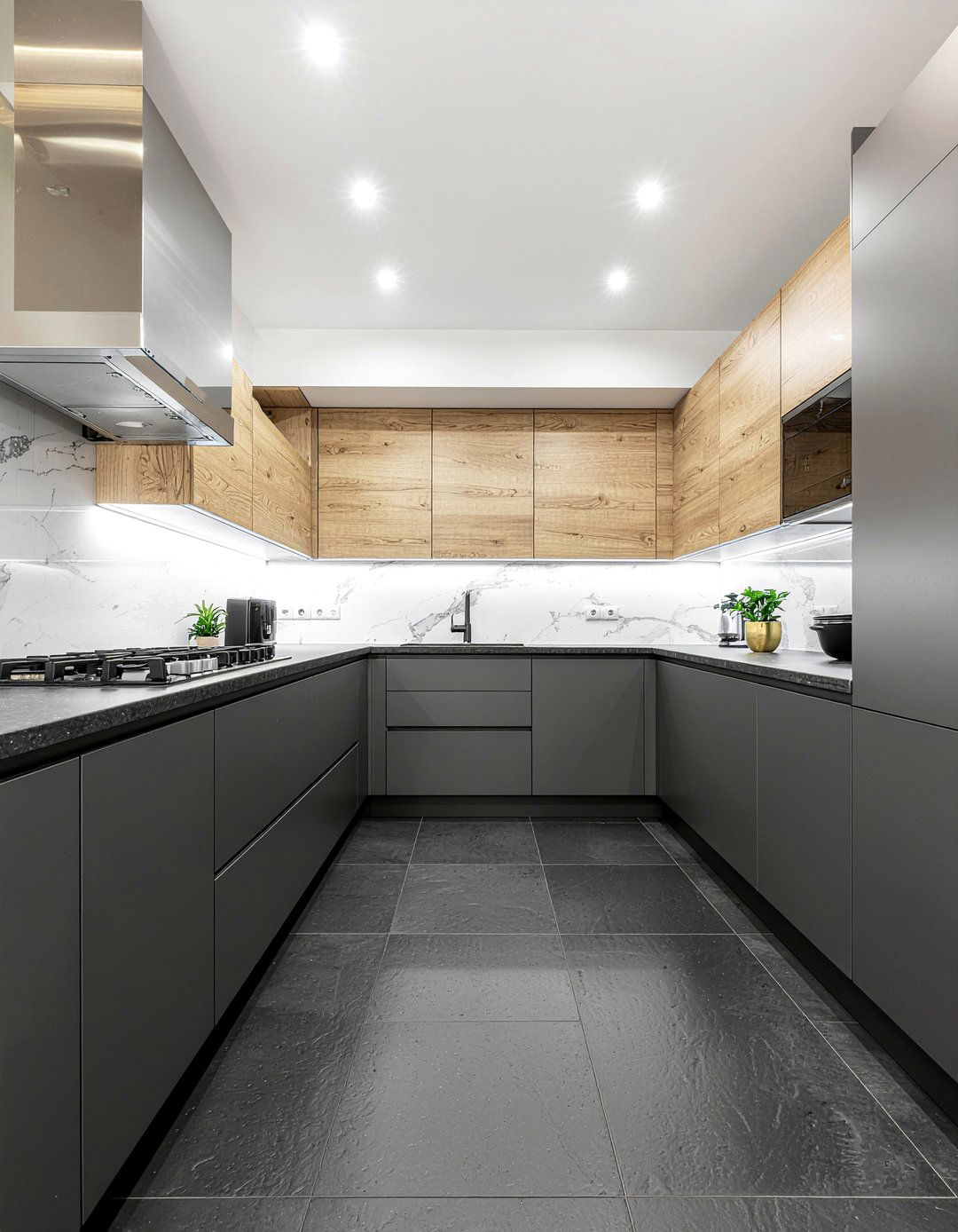 Square Slate Kitchen Tiles - 30 slate floor kitchen ideas