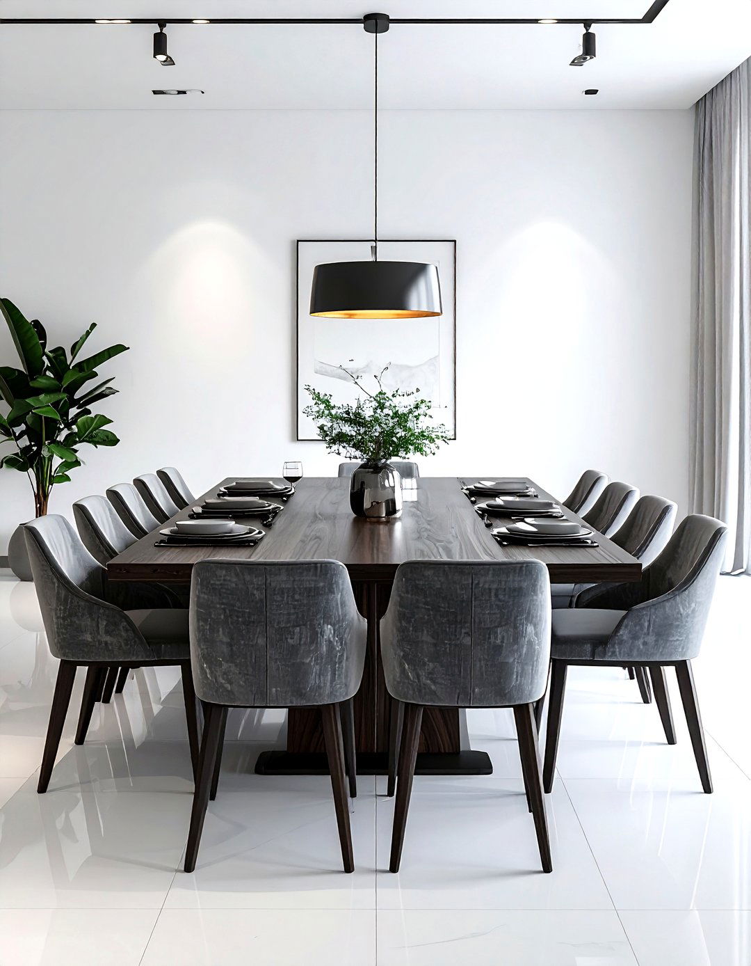 Square Table Arrangement - 30 dining room seating arrangements ideas