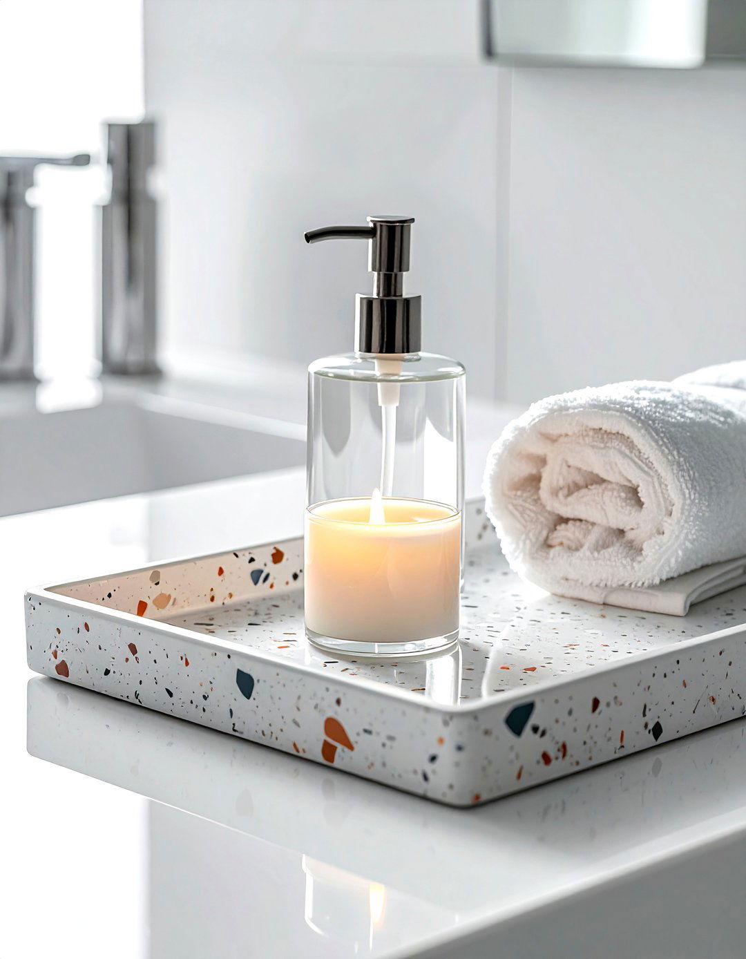 Square Terrazzo Tray - 30 catch-all tray ideas