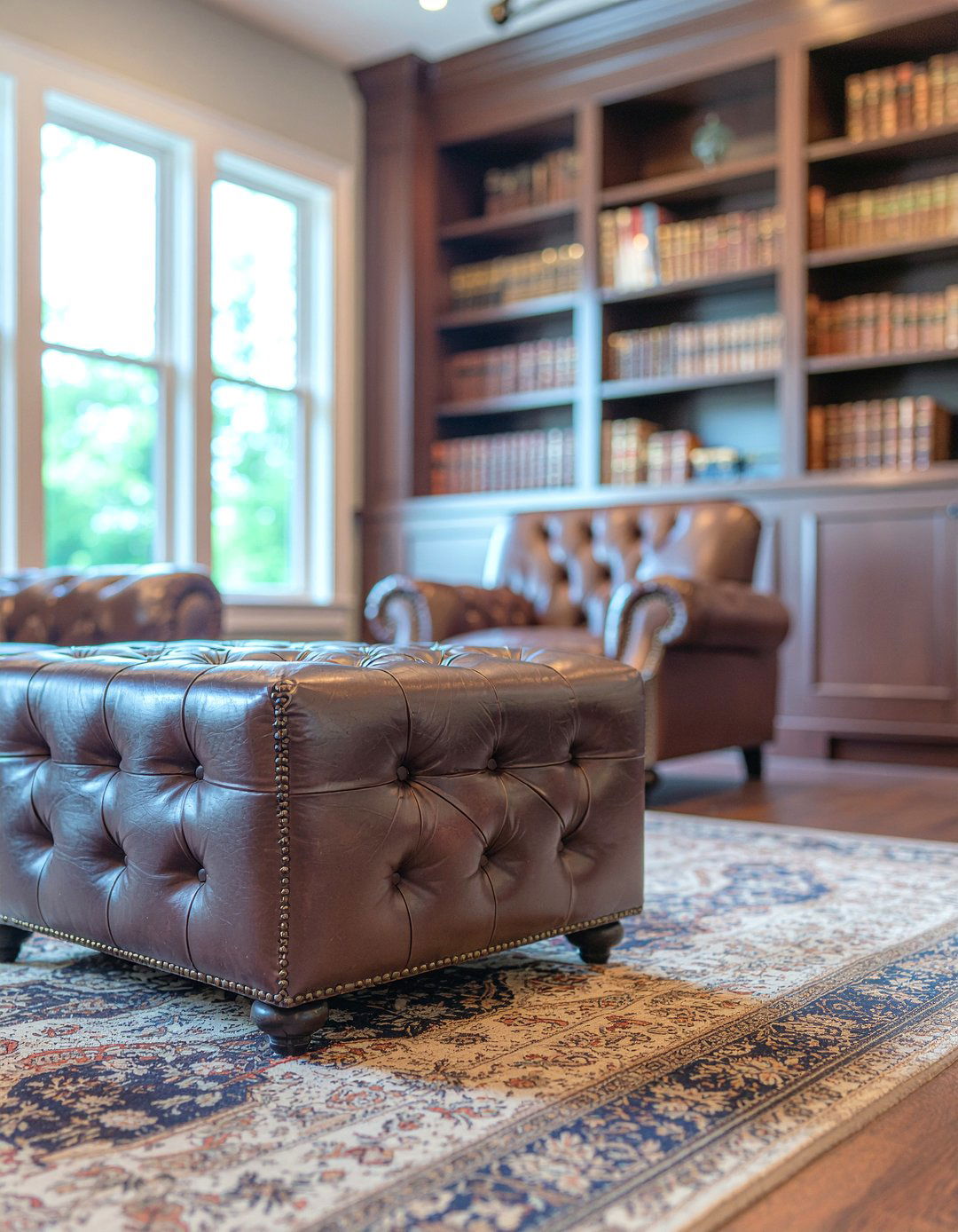 Square Tufted Ottoman - 30 living room ottoman coffee tables