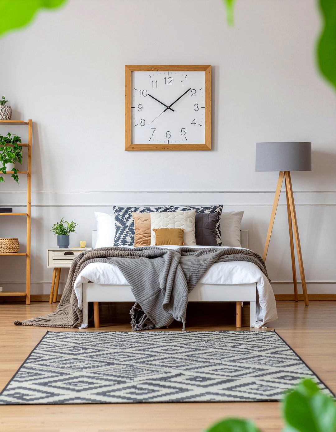 Square Wall Clock - 30 bedroom wall clocks