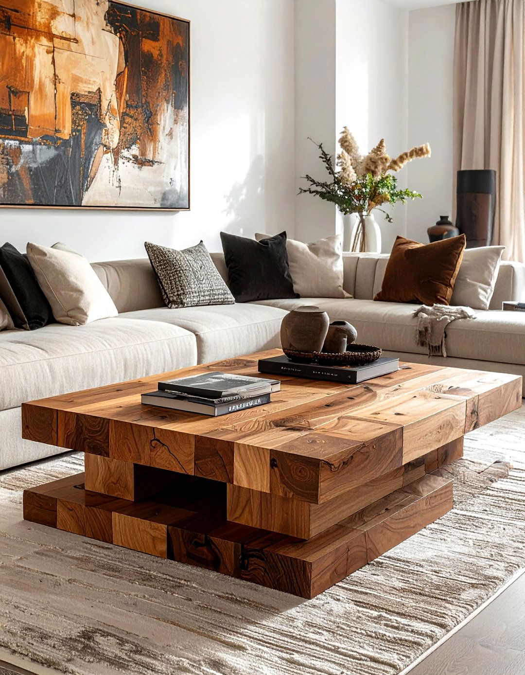Square Wood Coffee Table - 30 living room wood coffee tables