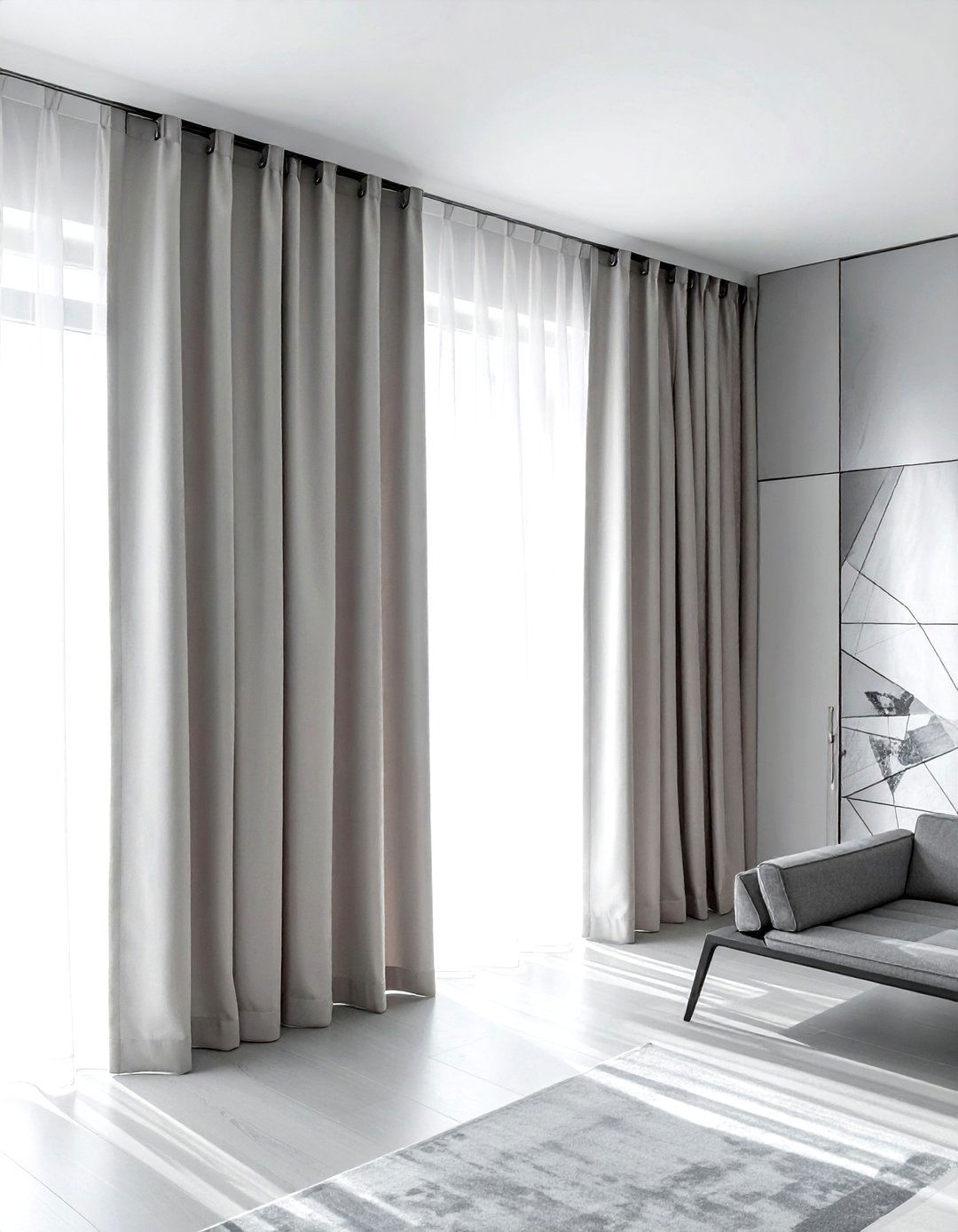 Square curtain rod - 30 curtain rod ideas