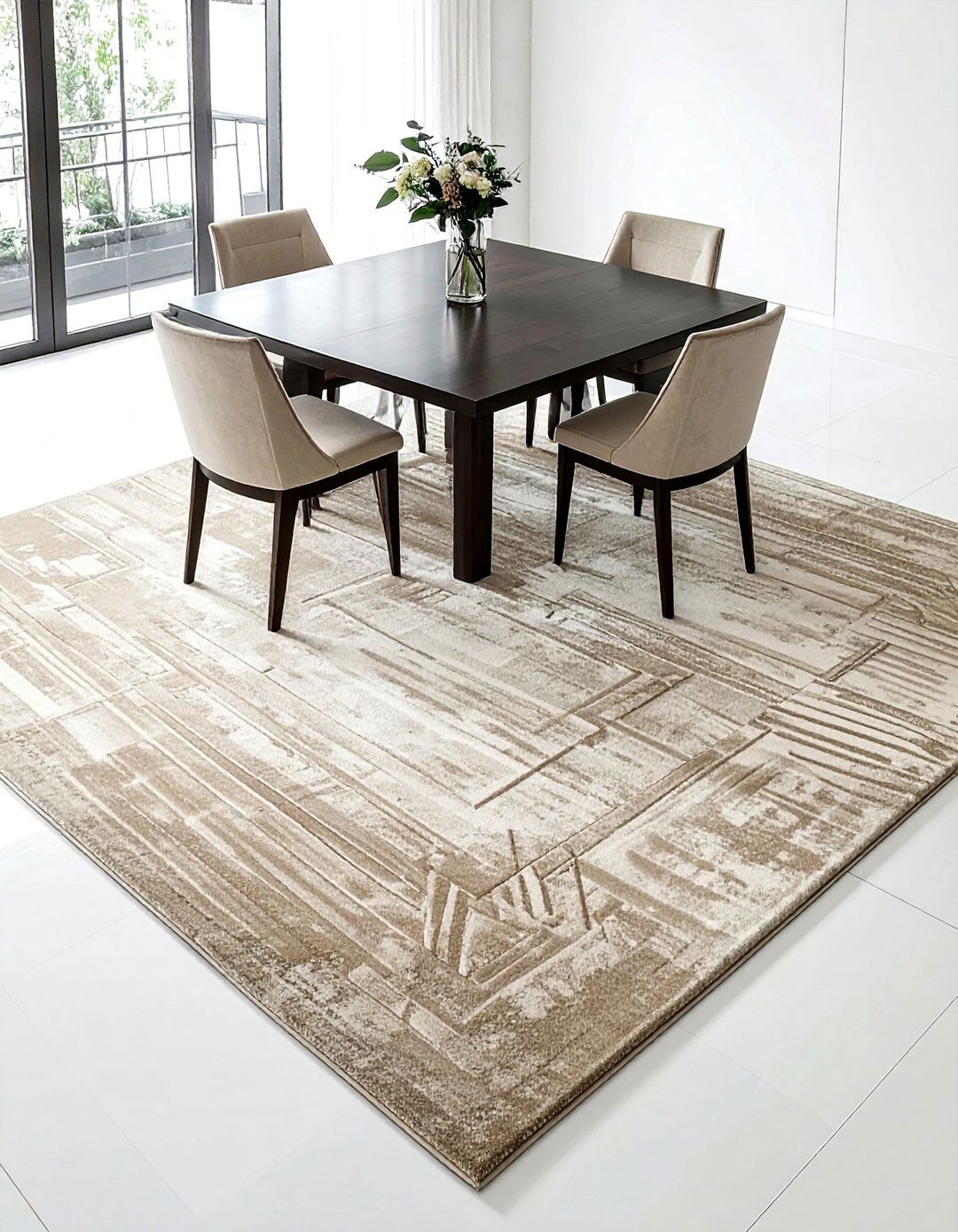Square dining room rug - 30 dining room rug ideas