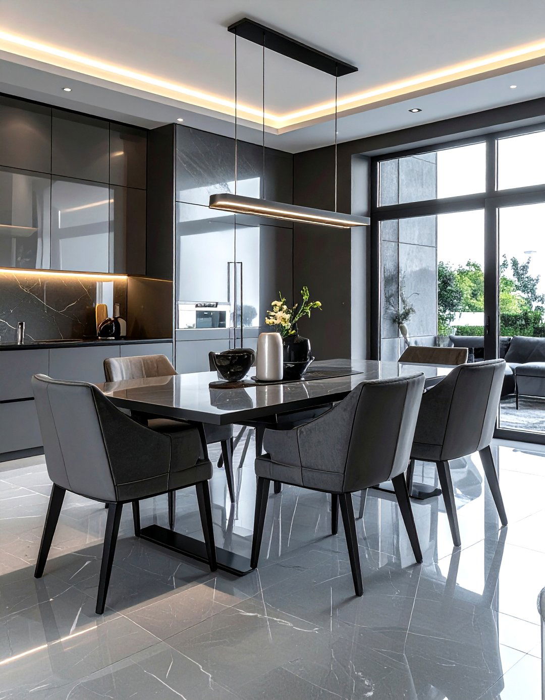 Square flush mount light - 30 flush mount dining room light ideas