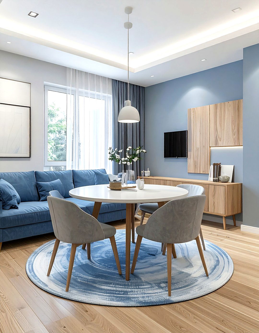 Square living room dining room - 30 living room with dining area ideas