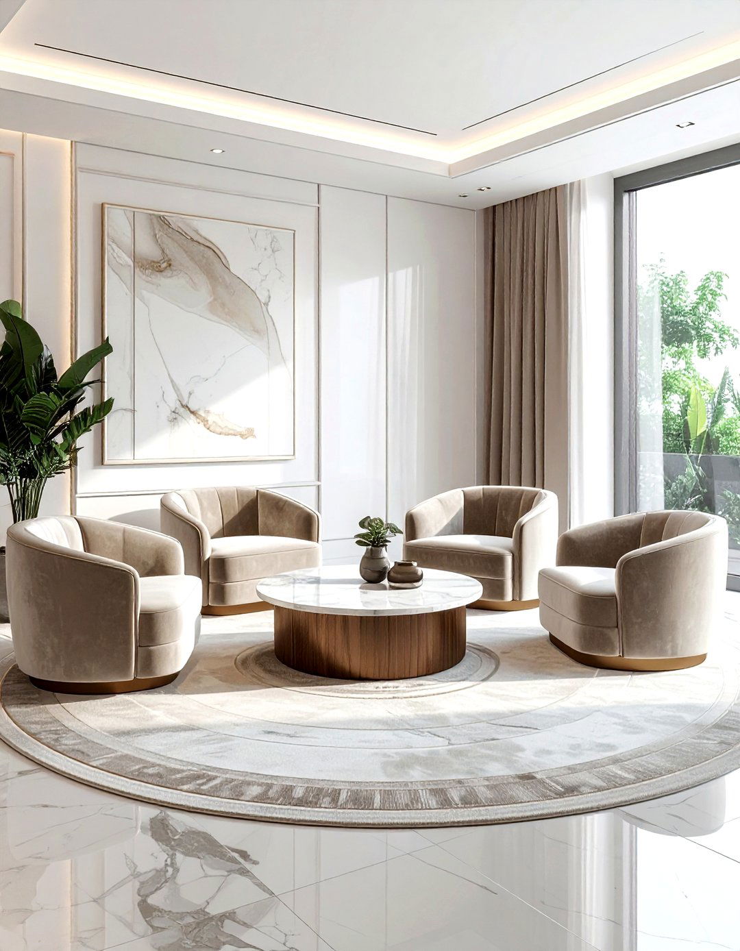 Square living room - 30 living room layout ideas