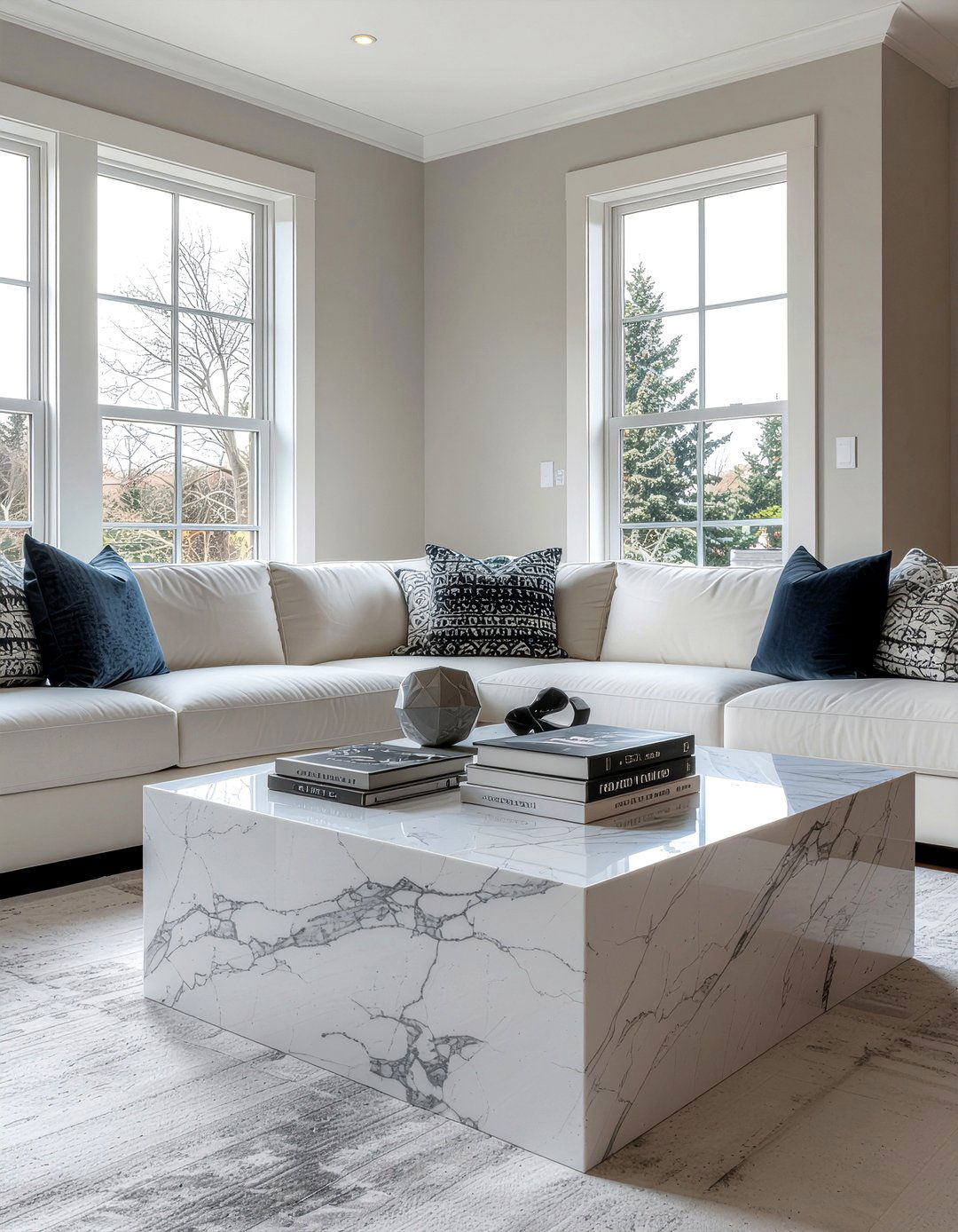 Square marble coffee table - 30 living room marble coffee tables