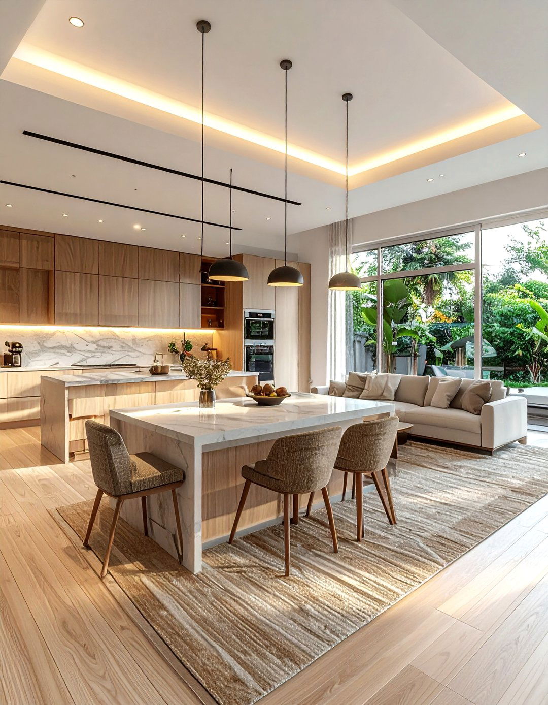 Square open floor plan - 30 open concept living room ideas