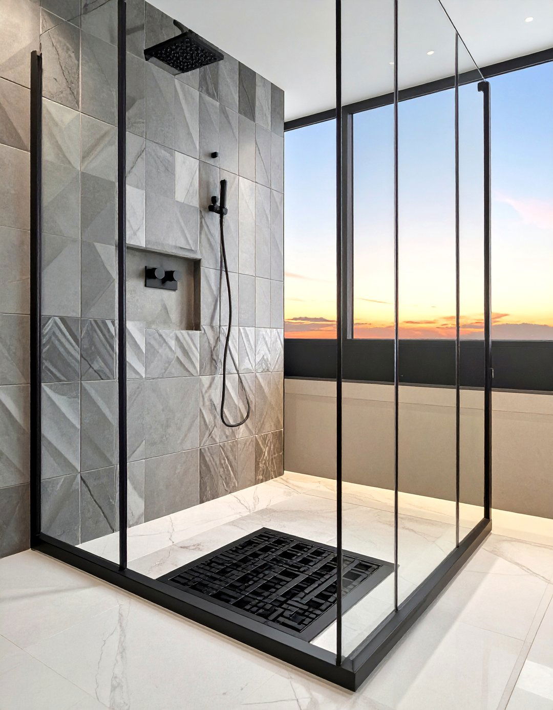Square shower drain - 30 bathroom plumbing ideas