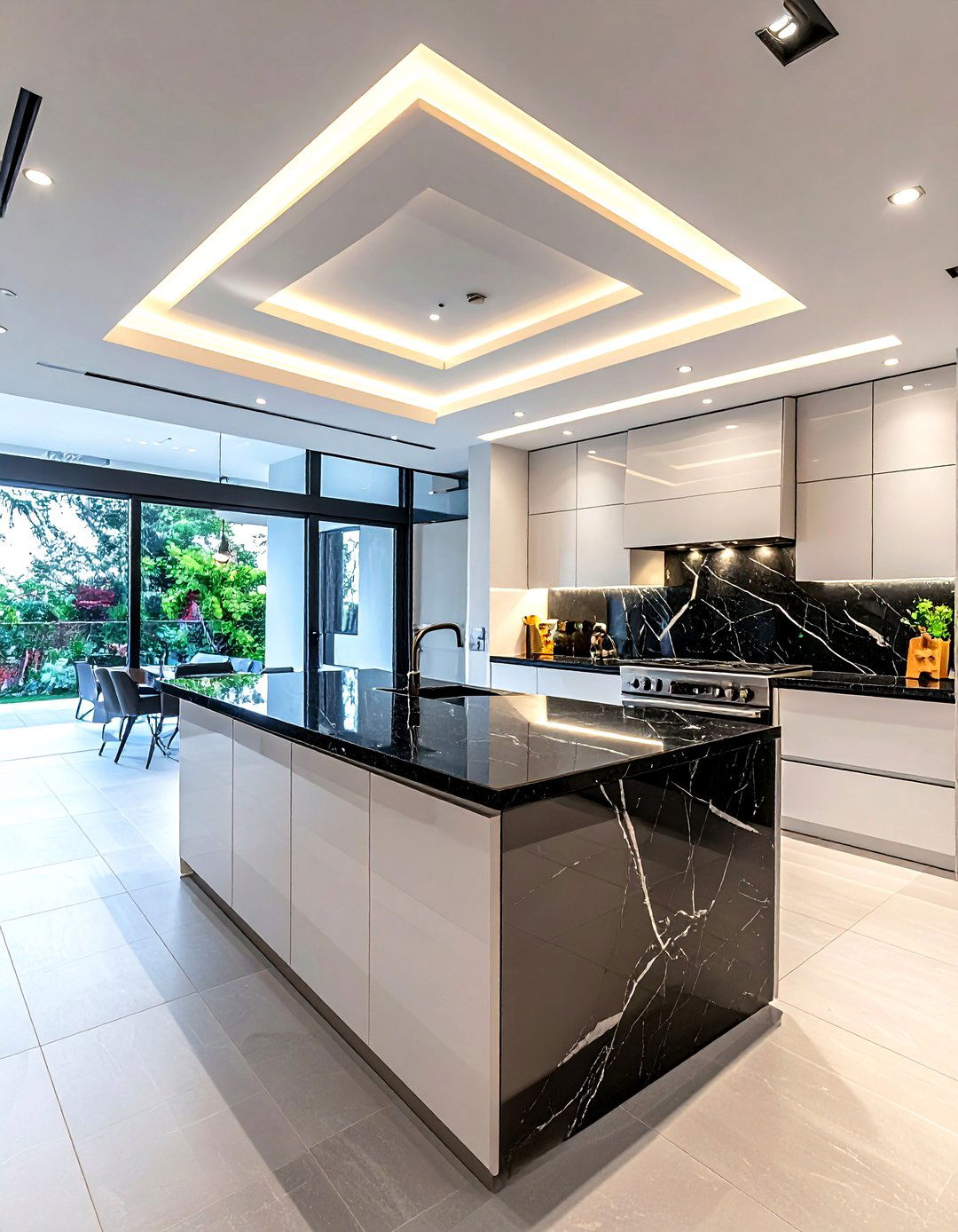 Square trim modern lighting - 30 kitchen recessed lighting ideas