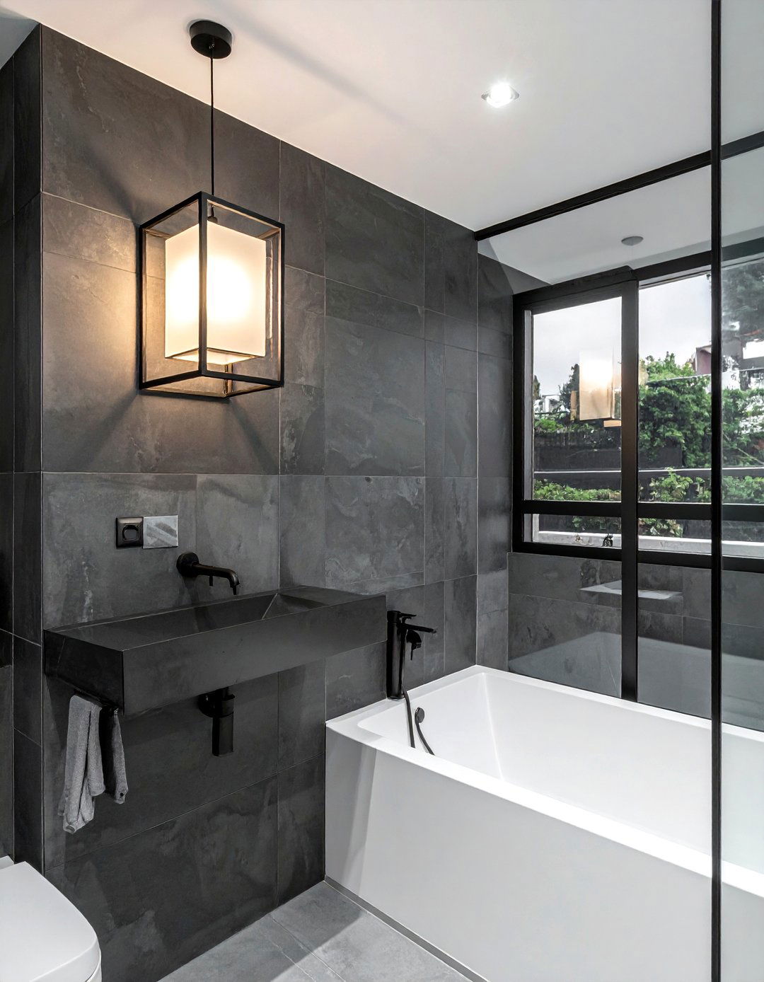 Square vanity light - 30 bathroom sconce ideas