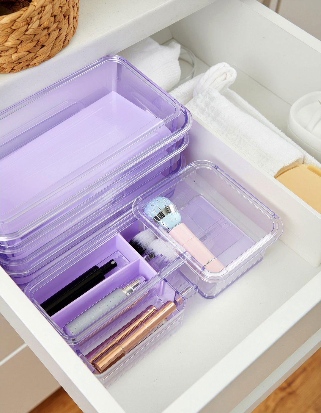 Stackable Drawer Divider - 30 bathroom organizer set ideas