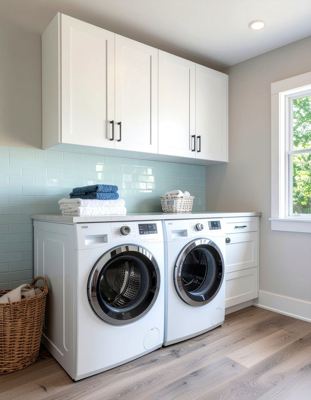 Stackable Washer Dryer - 30 laundry room decor ideas