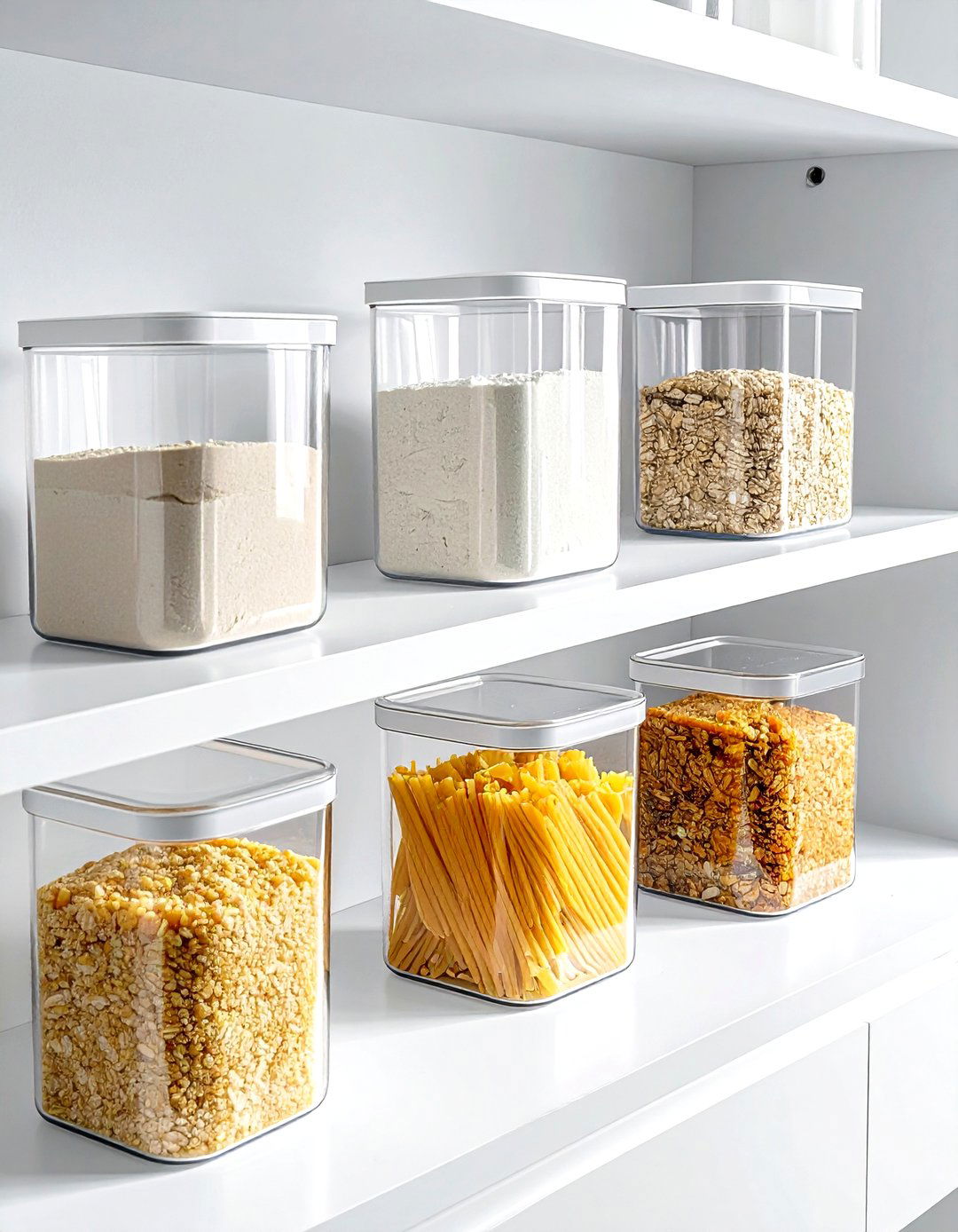 Stackable airtight container - 30 kitchen storage hacks