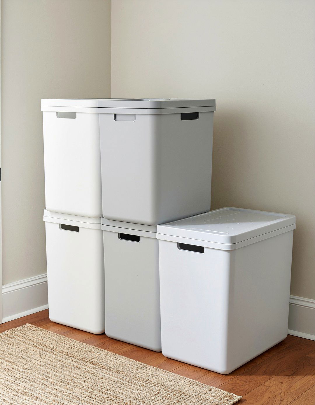Stackable laundry bins - 30 bedroom laundry hampers