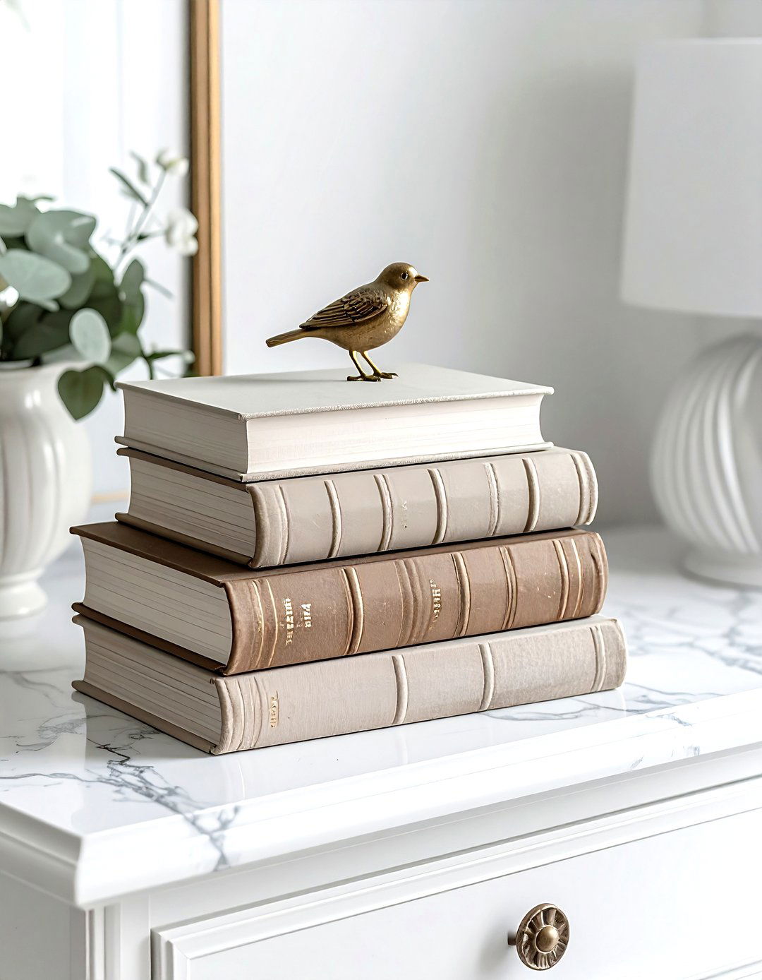 Stacked Books On Dresser Top - 30 dresser decor ideas