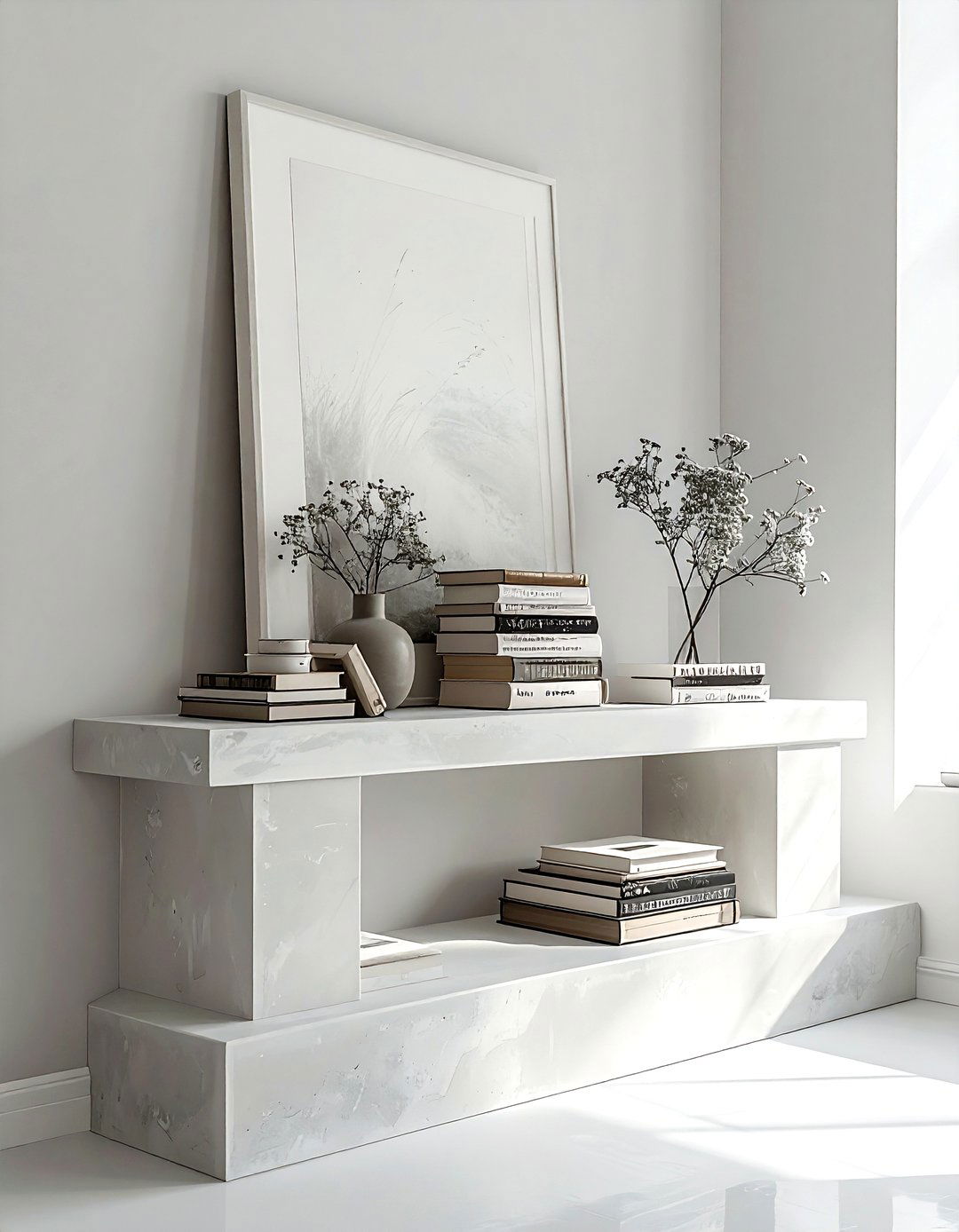 Stacked Coffee Table Books - 30 minimalist mantel ideas