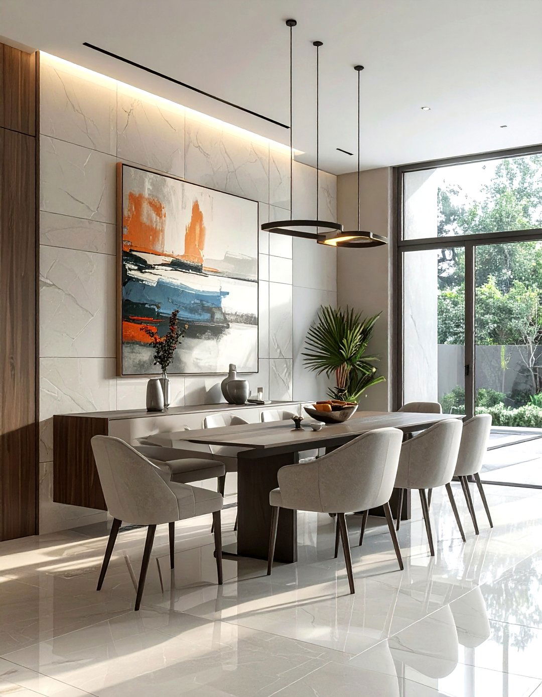 Stacked Wall Tile - 30 dining room tile ideas