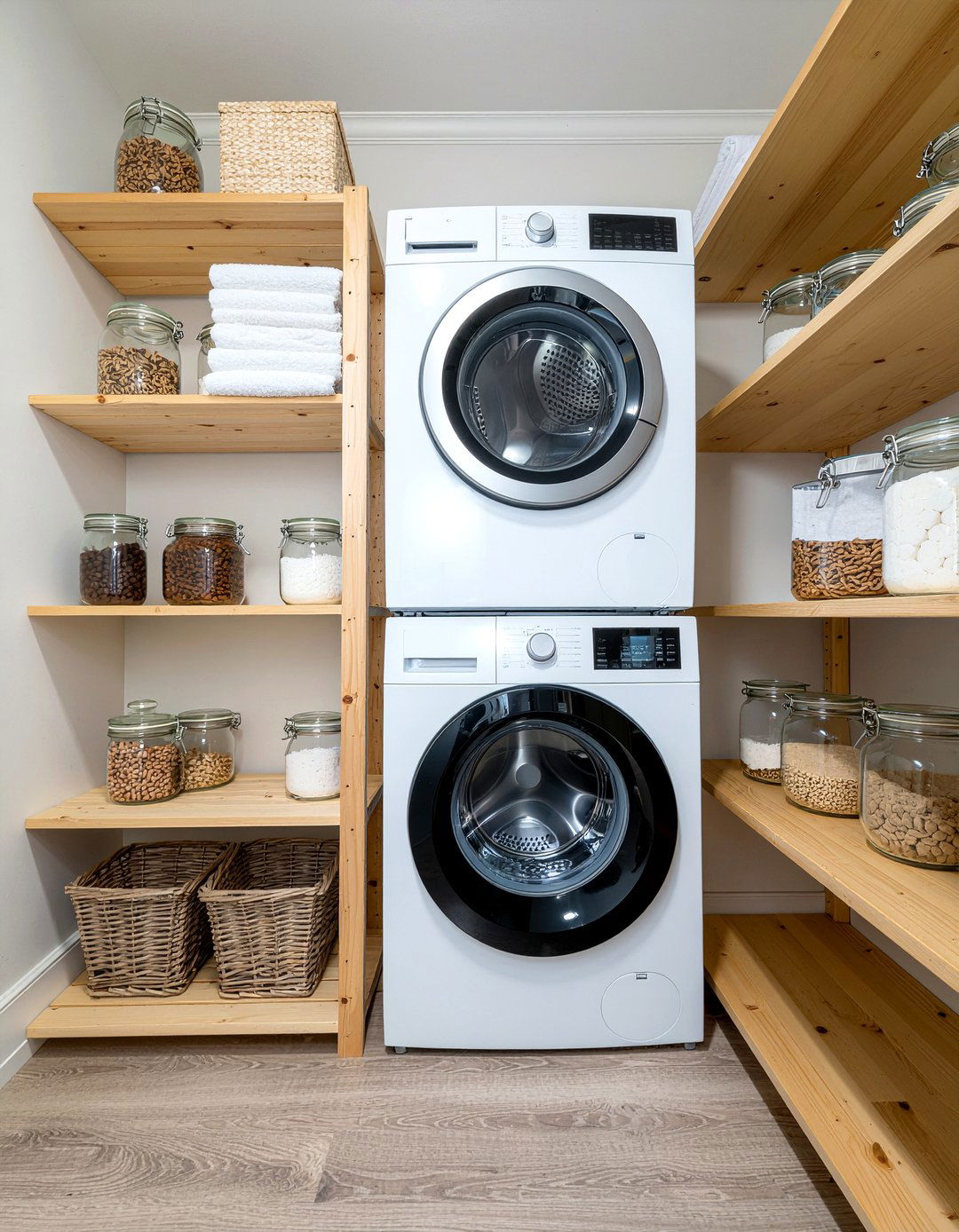 Stacked Washer Dryer In Kitchen Pantry - 30 kitchen laundry combo ideas