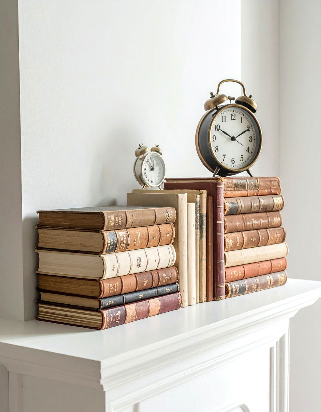 Stacked book mantel - 30 mantel styling ideas