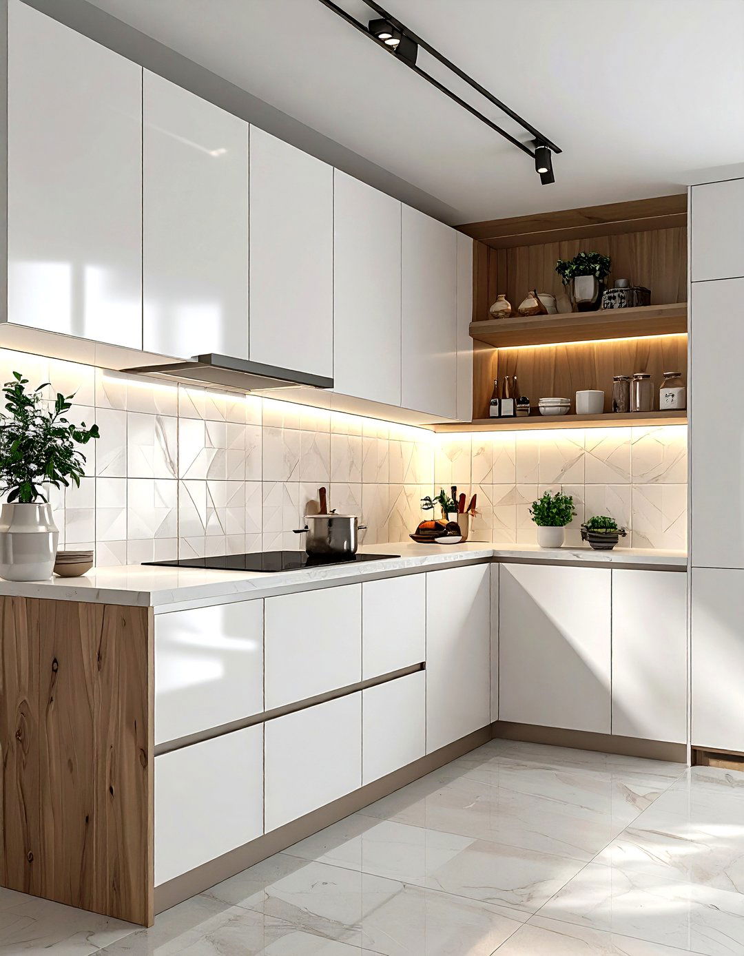 Stacked zellige tile - 30 zellige tile kitchen backsplash ideas