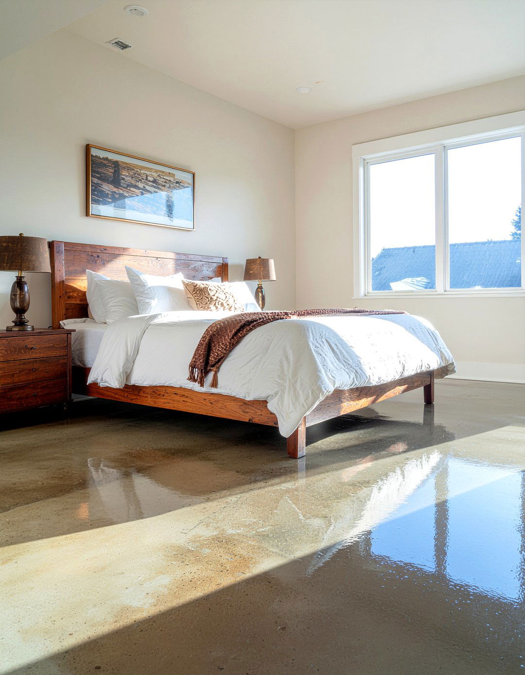 Stained Concrete Floor - 30 bedroom concrete floors