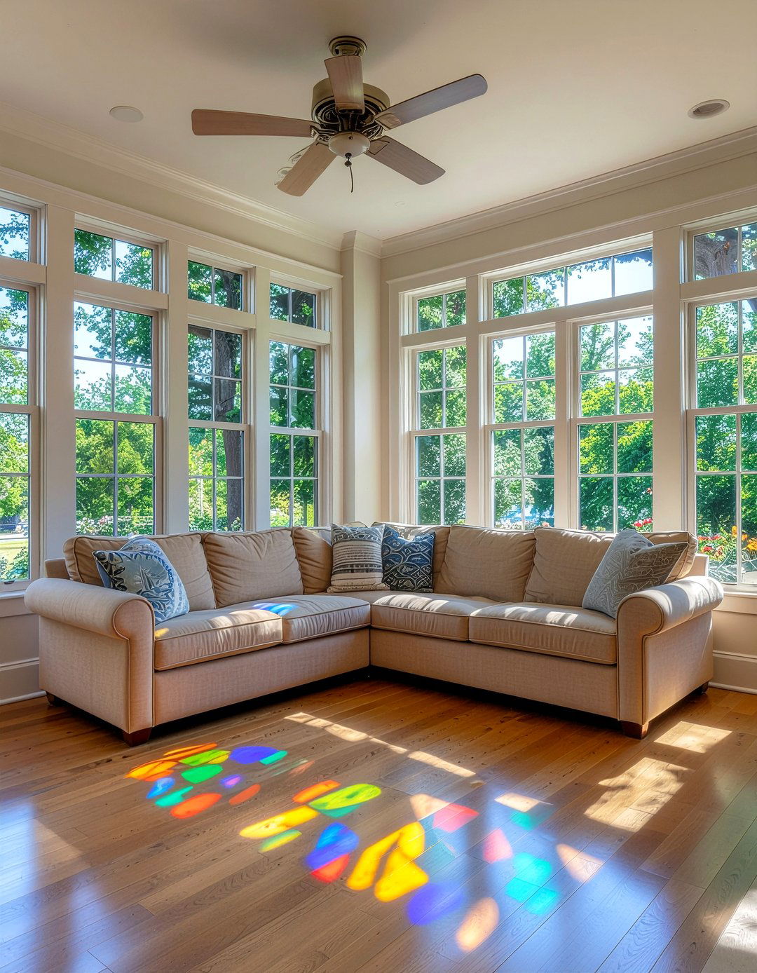 Stained Glass Living Room - 30 character home living room ideas