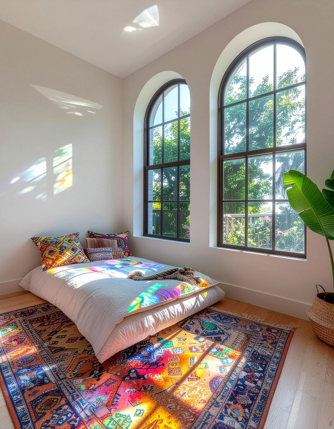 Stained Glass Window - 30 bedroom window design ideas